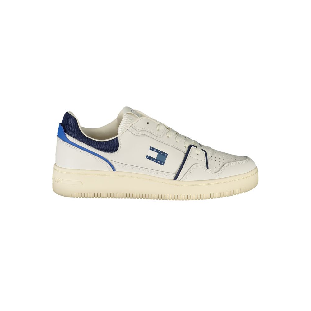 Bianco Polyurethane Men Sneaker - ventzia