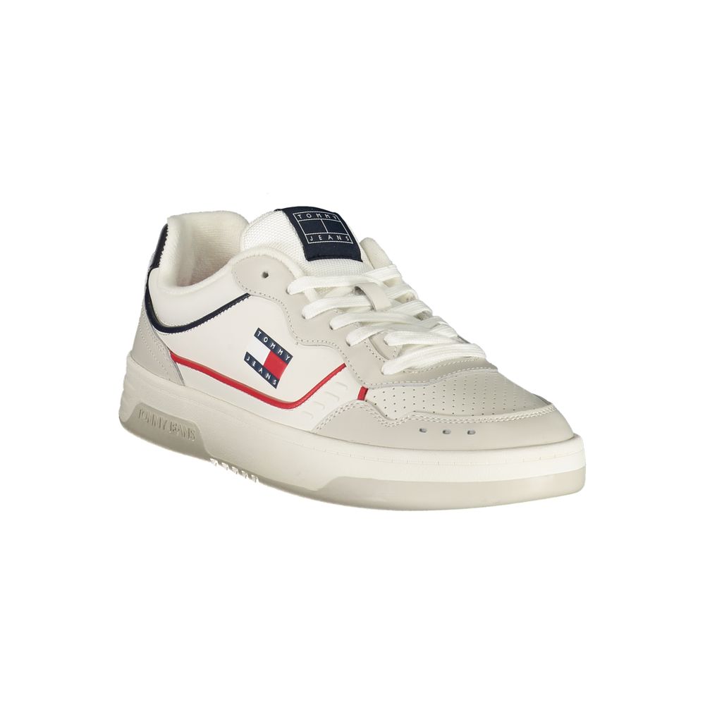 Bianco Poliuretano Uomo Sneaker - ventzia