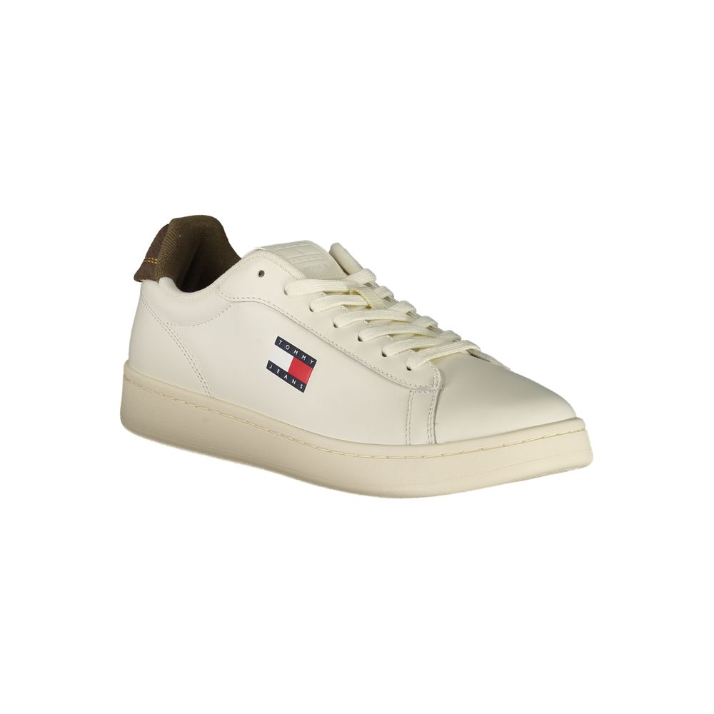 Bianco Polyurethane Men Sneaker - ventzia