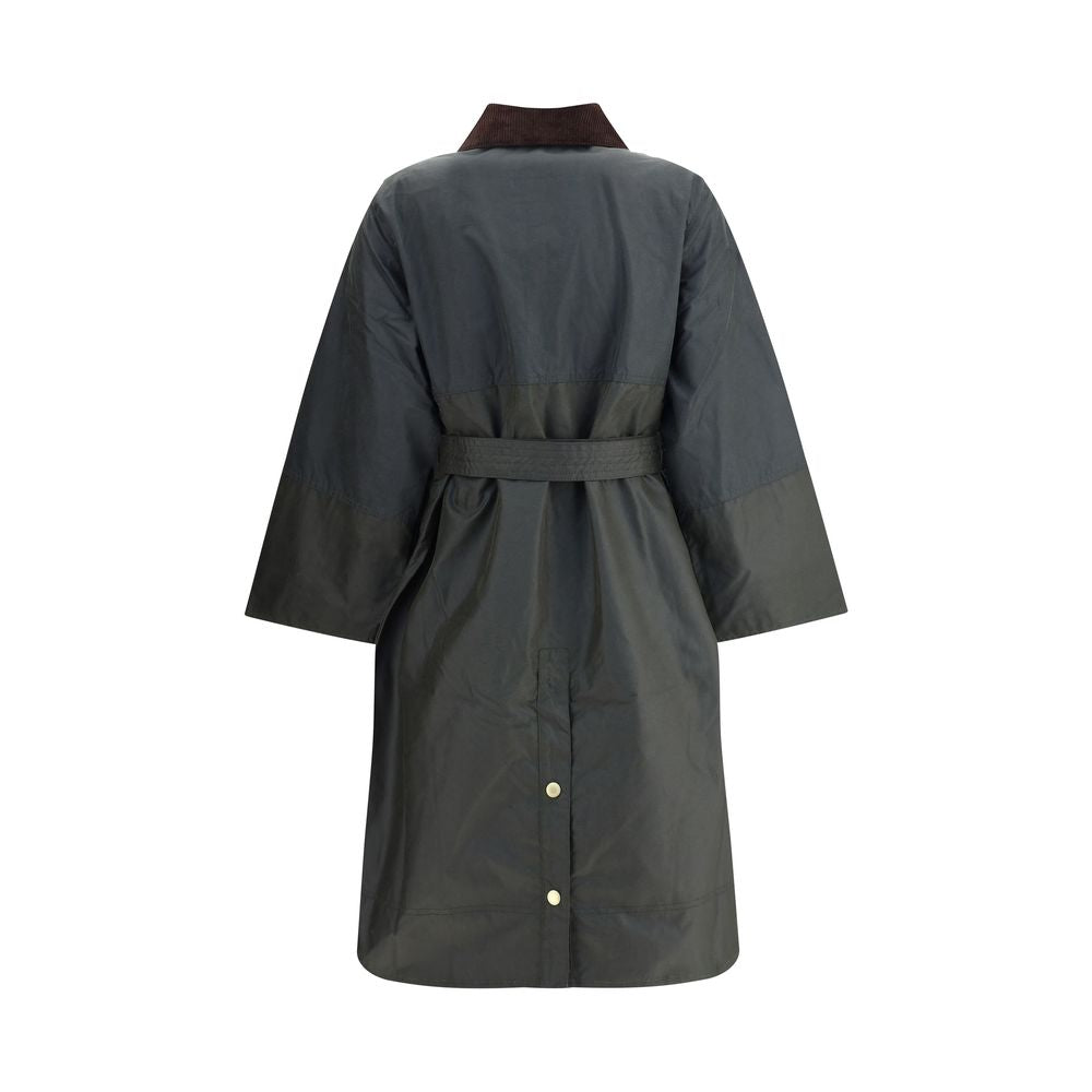 Green Cotton Coat - ventzia