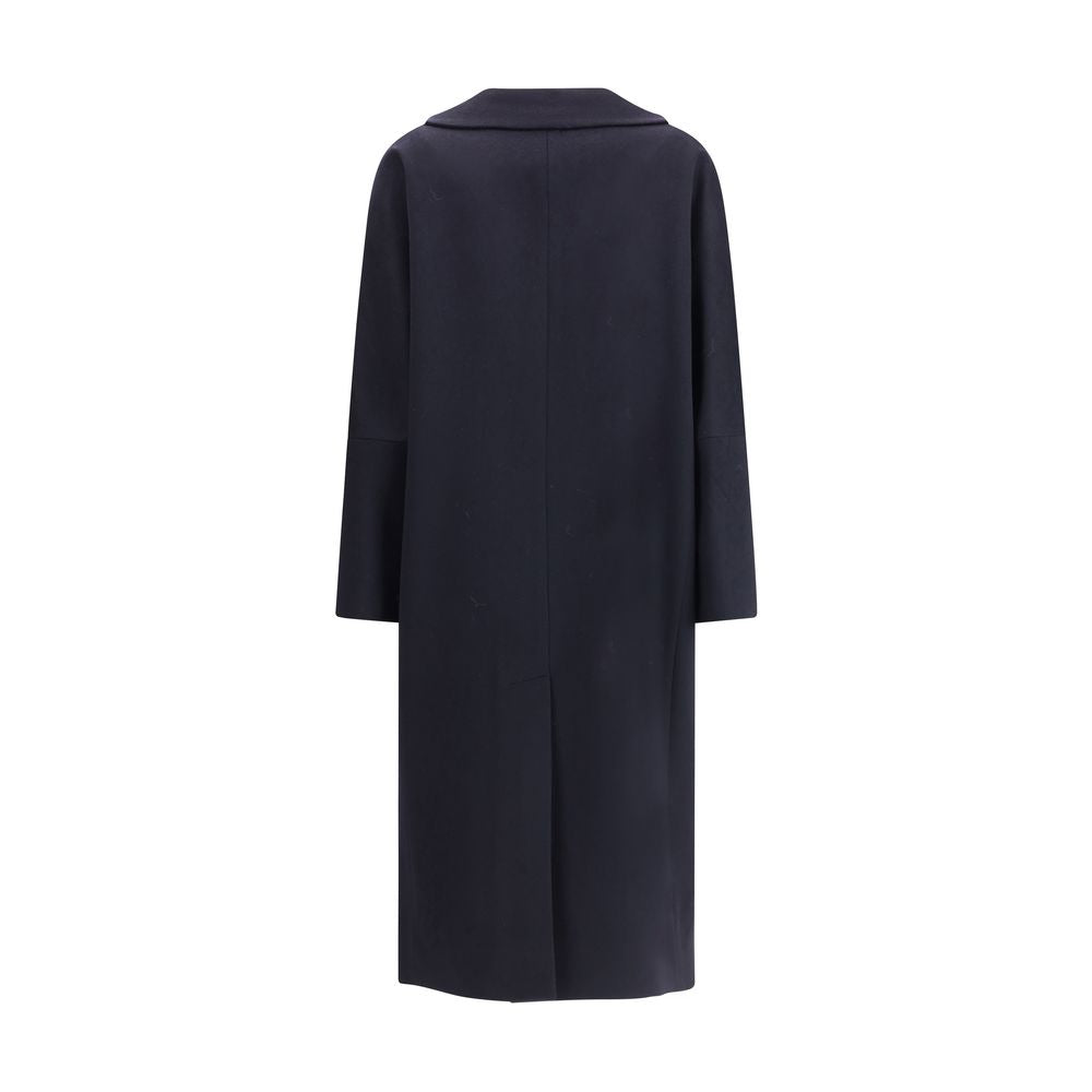 Black Cashmere Coat - ventzia