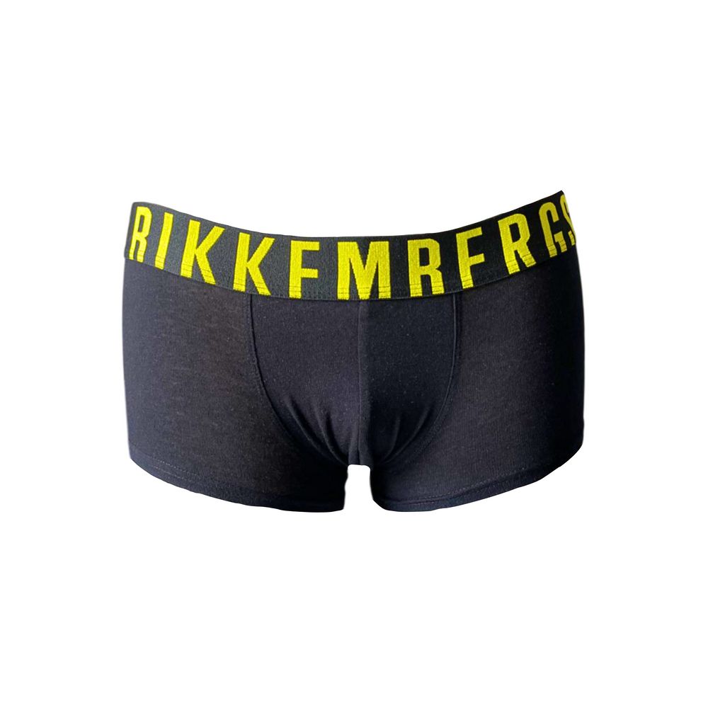 Black Cotton Men's Boxer - ventzia