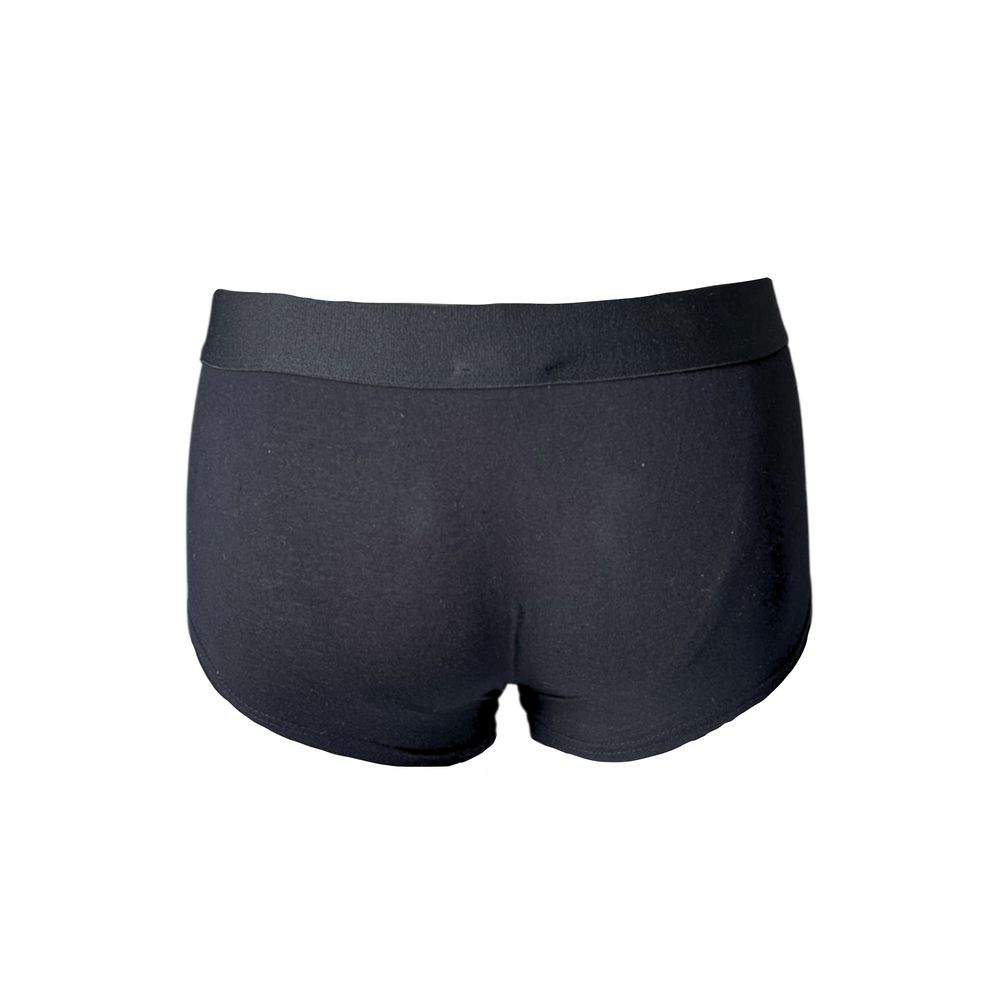 Black Cotton Men's Boxer - ventzia