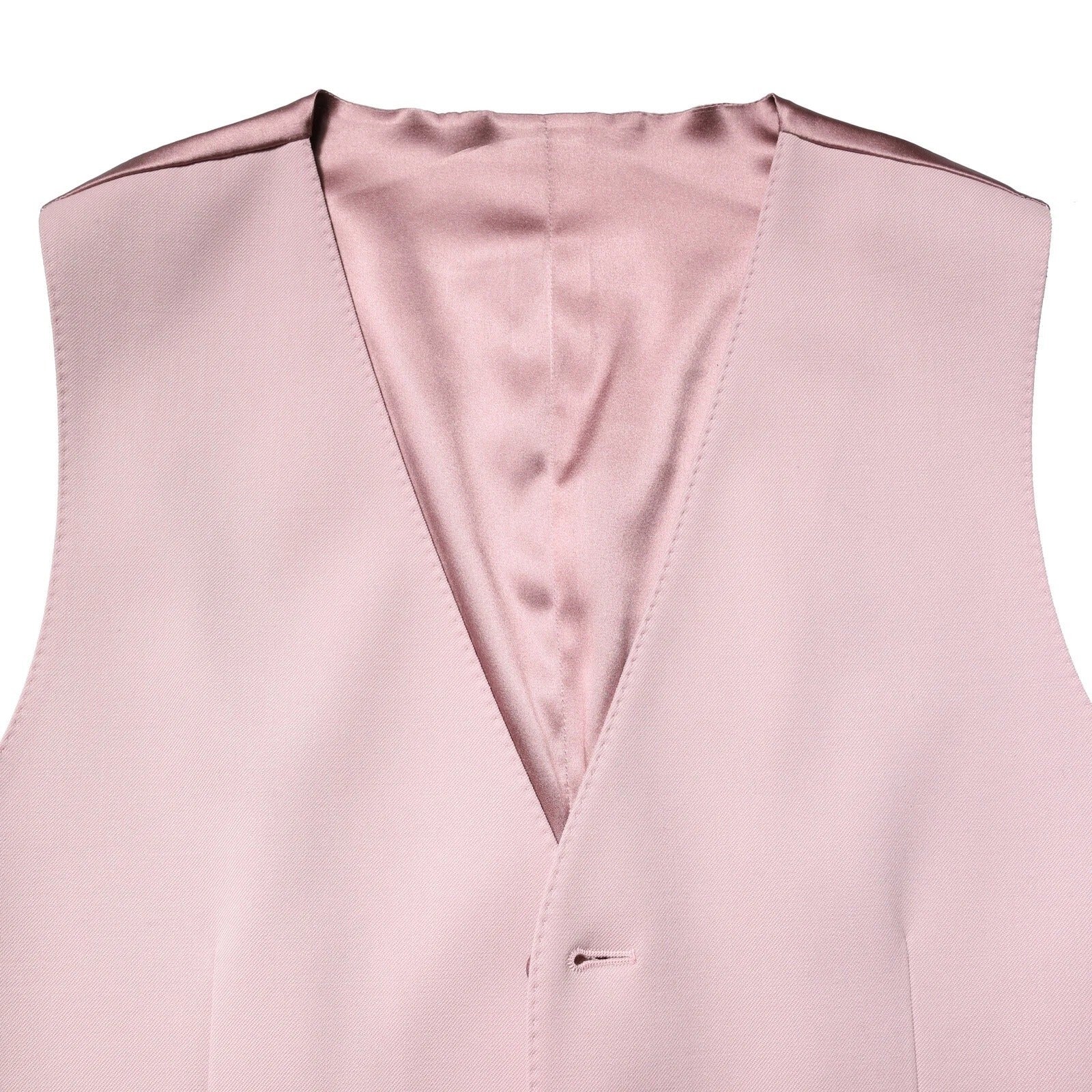 Pink Wool Dress Formal Men Waistcoat Vest - ventzia