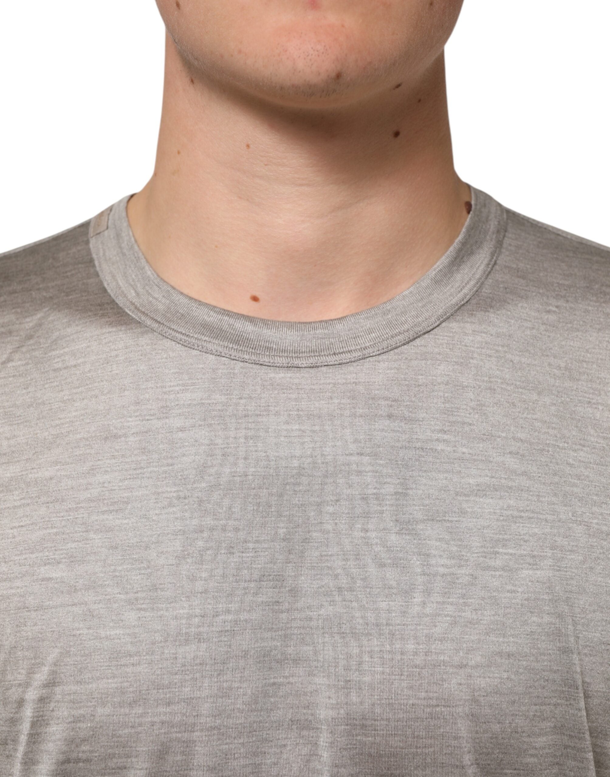 Beige Hazelnut Cotton Shortsleeve Shirt T-shirt - ventzia