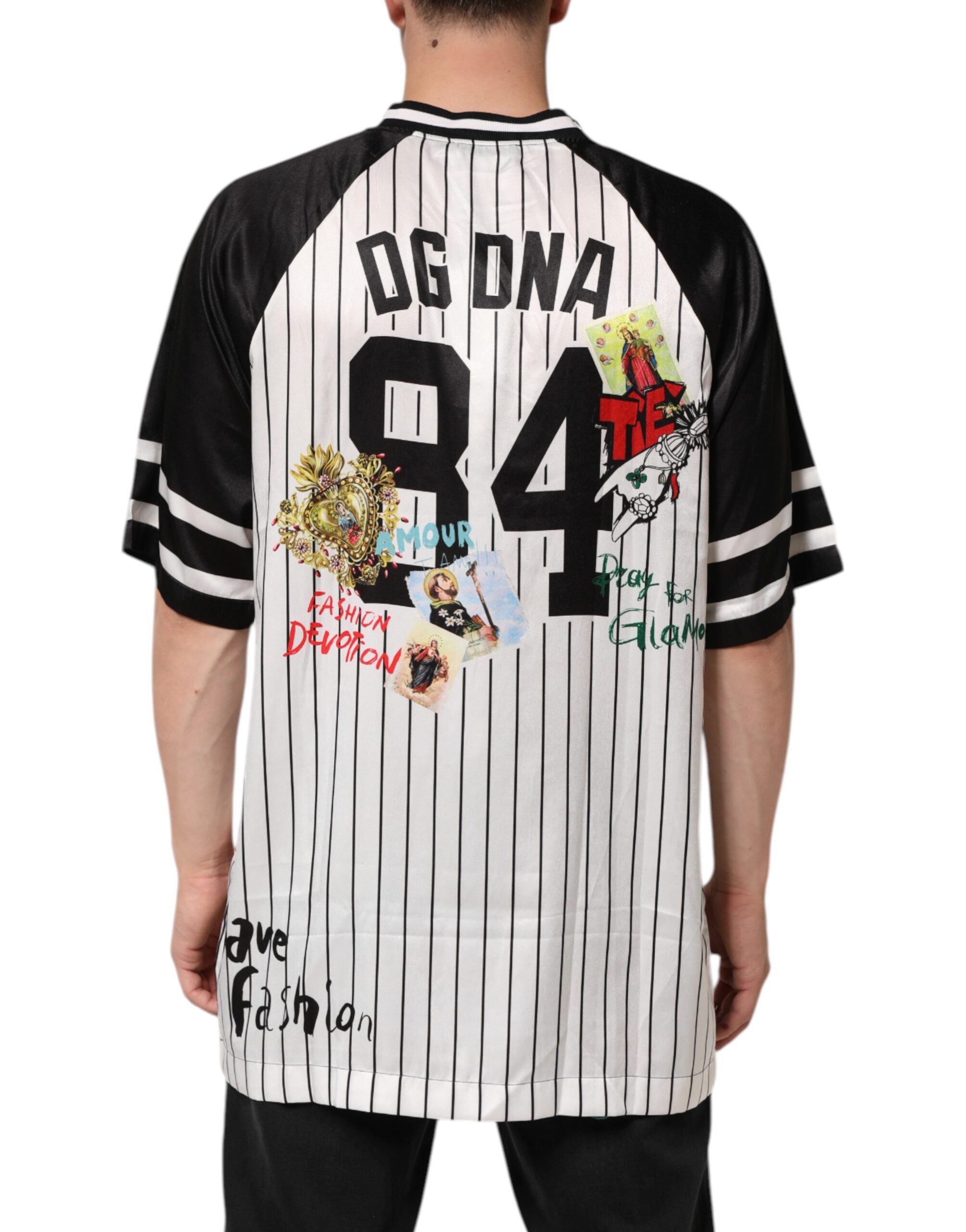 Tradizione Graffiti Print Oversized Men T-shirt - ventzia