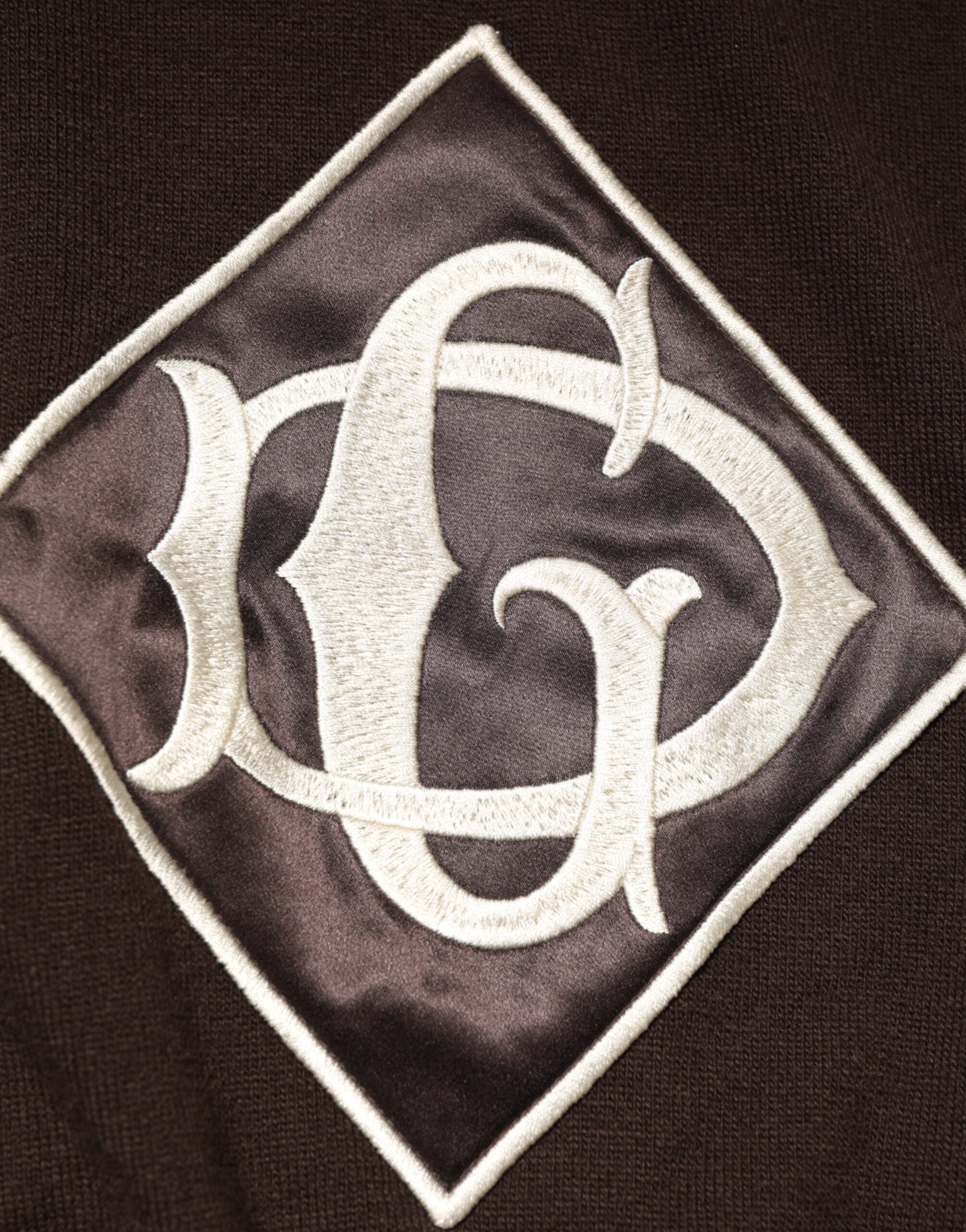 Brown Wool Logo Embroidered Men Polo T-shirt - ventzia