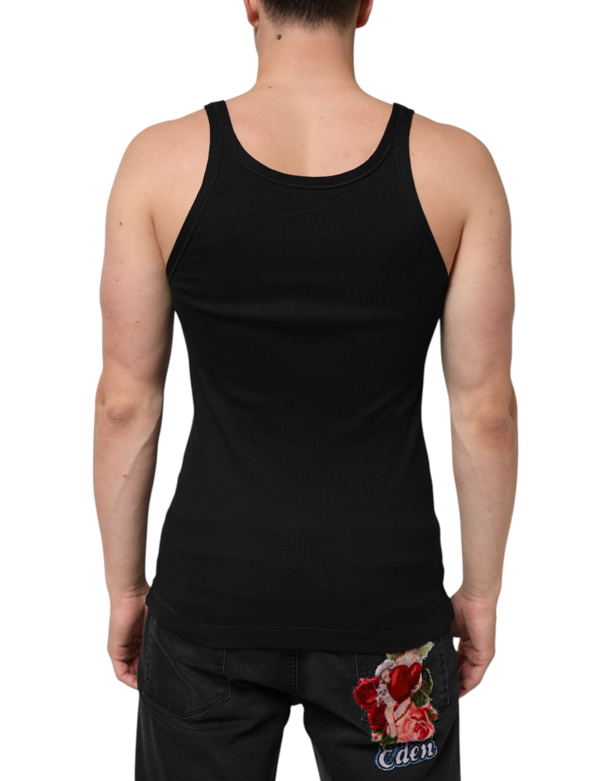 Black Tank Sleeveless Underwear Men T-shirt - ventzia