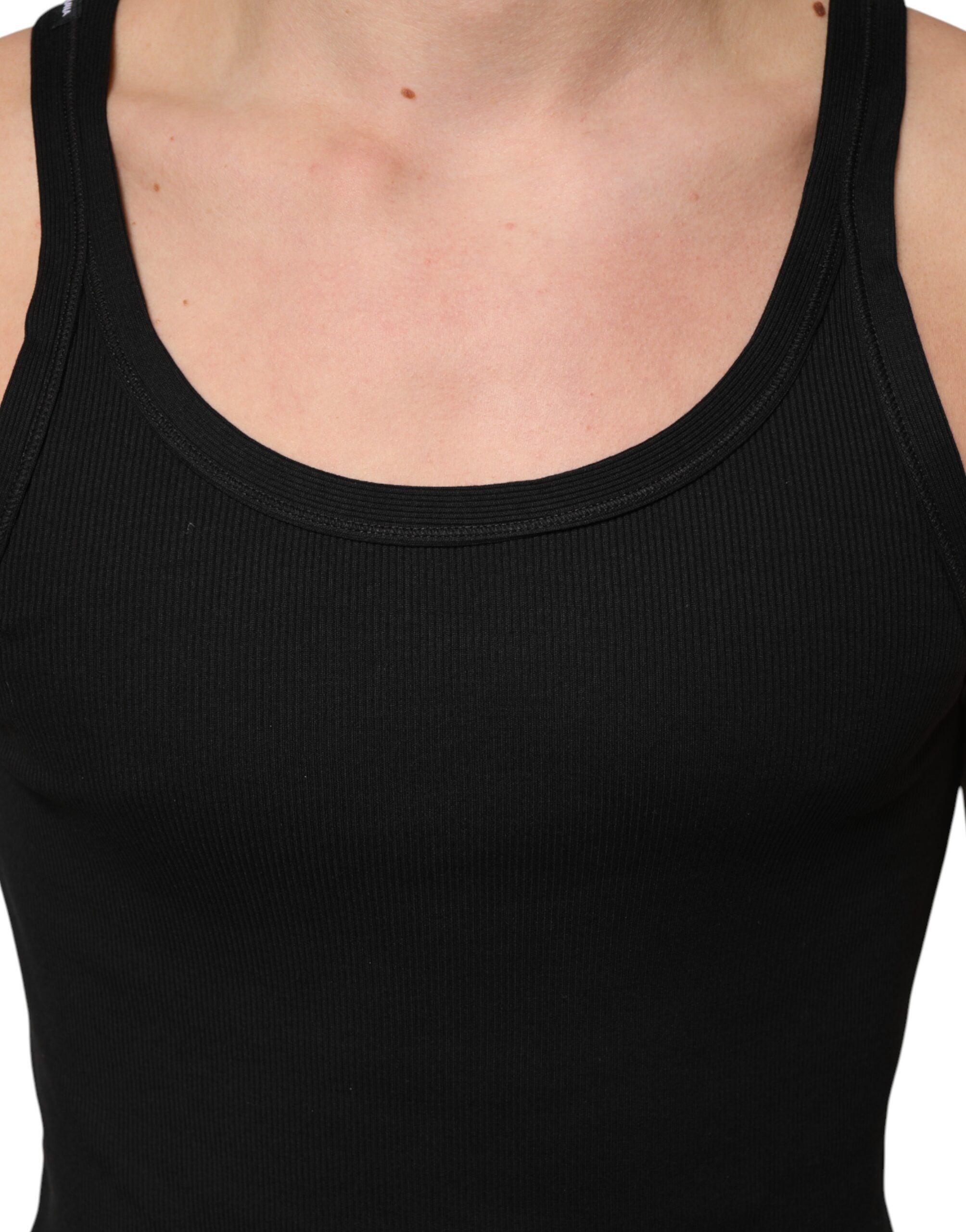 Black Tank Sleeveless Underwear Men T-shirt - ventzia
