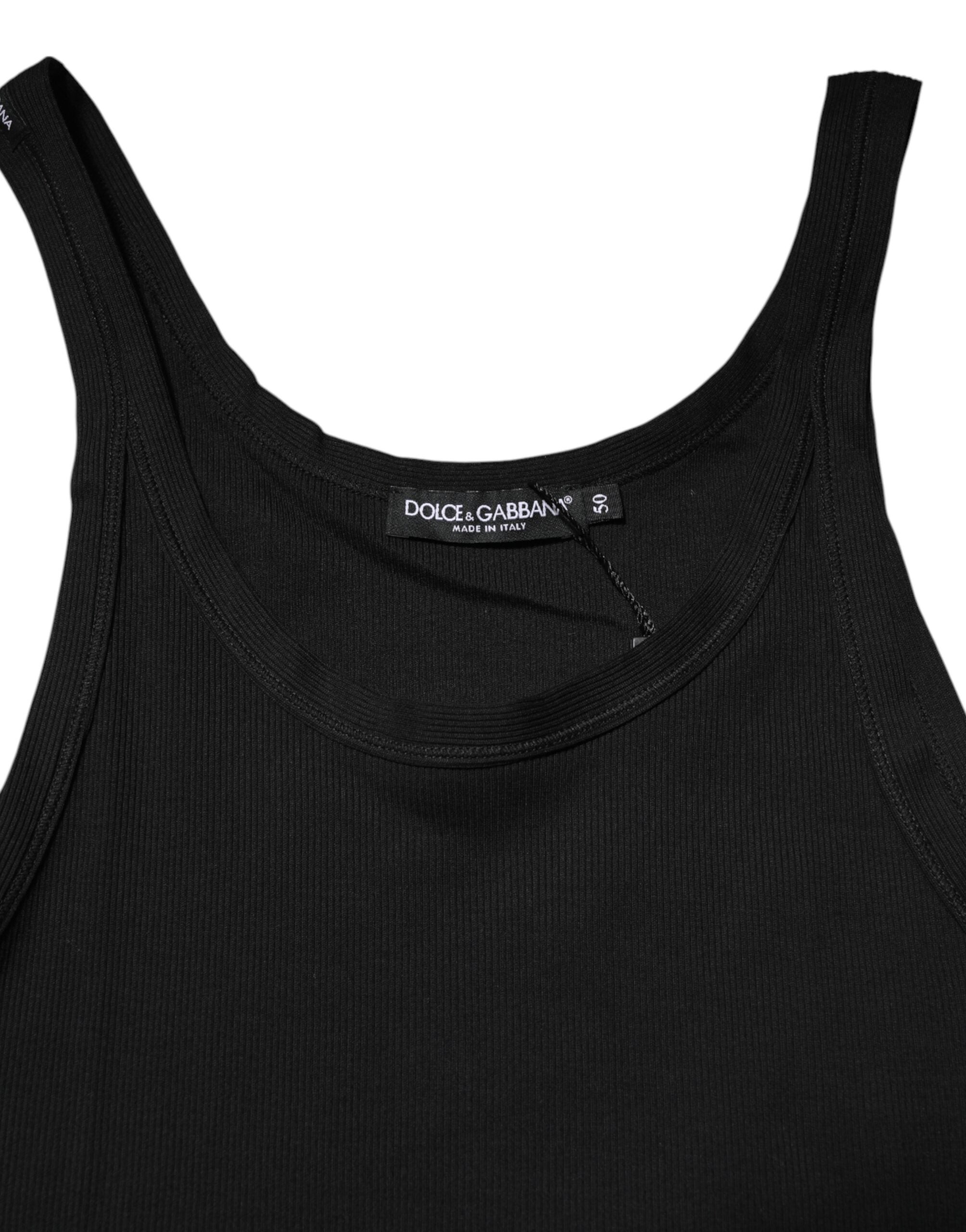 Black Tank Sleeveless Underwear Men T-shirt - ventzia