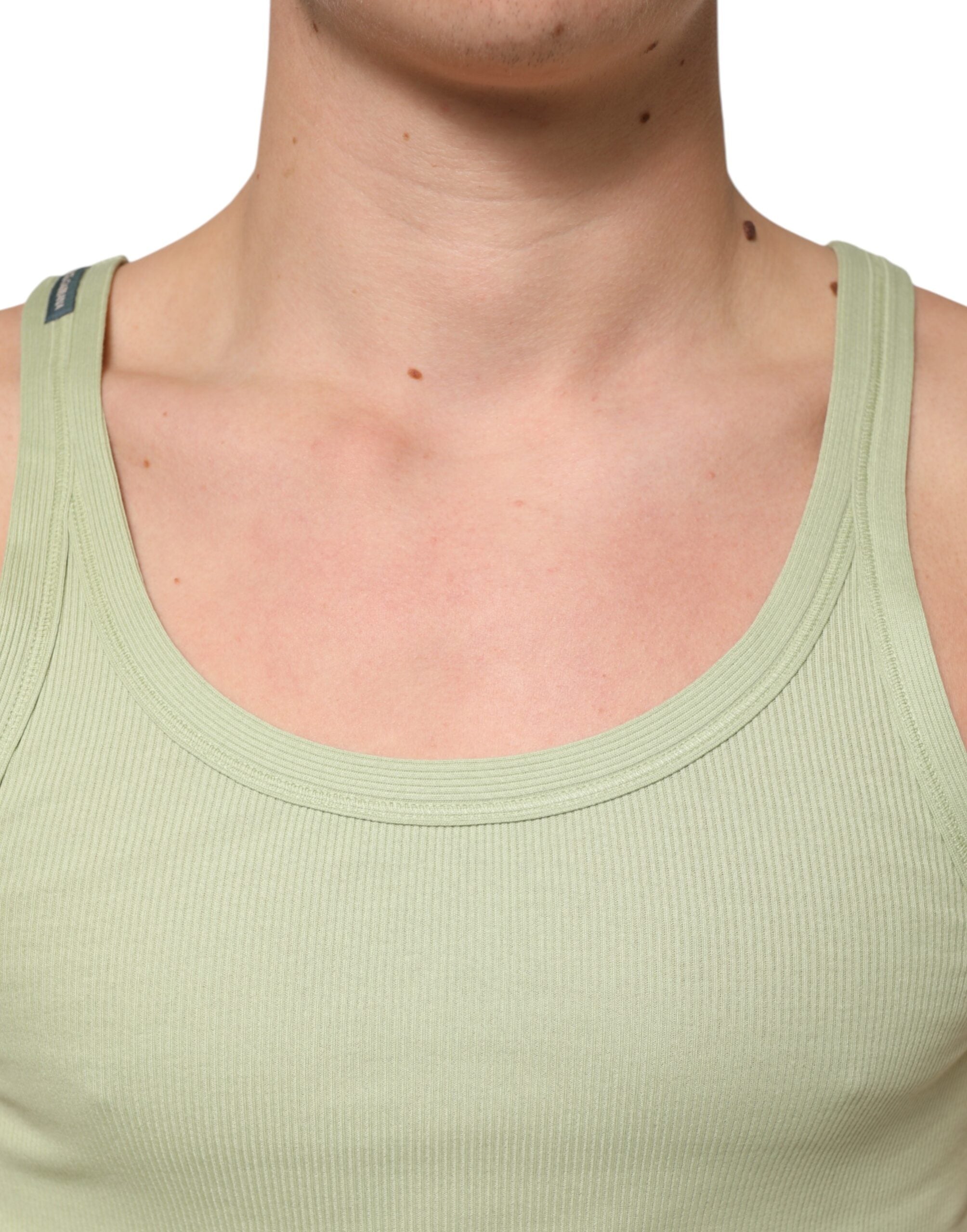Light Green Tank Sleeveless Men Men T-shirt - ventzia