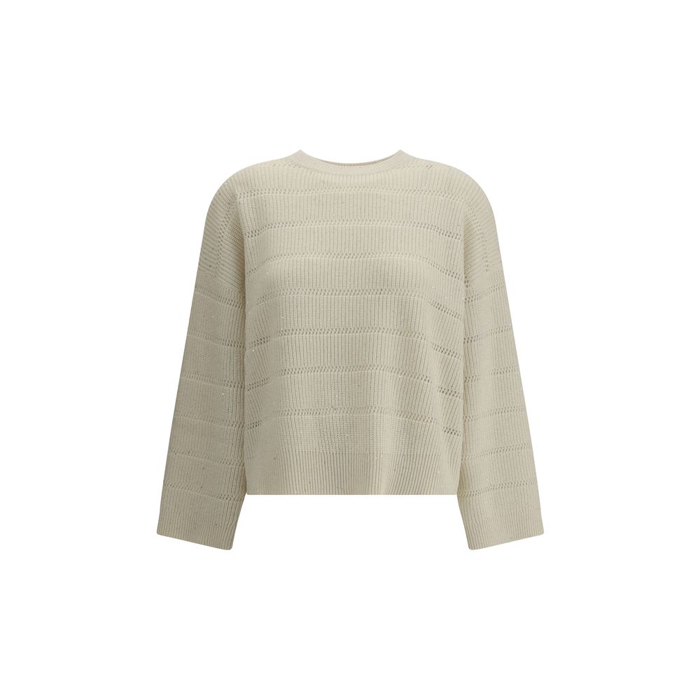 White Cashmere Cashmere Sweater - ventzia