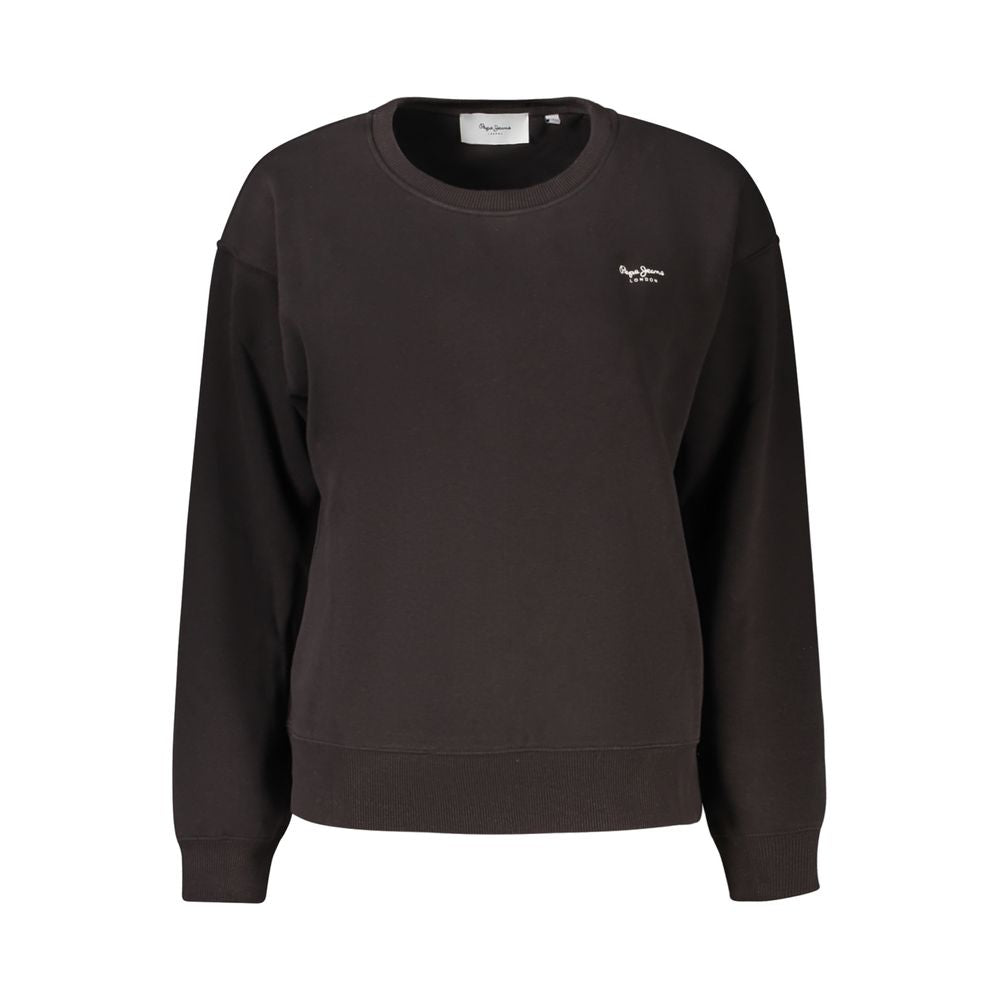 Black Cotton Women Sweater - ventzia