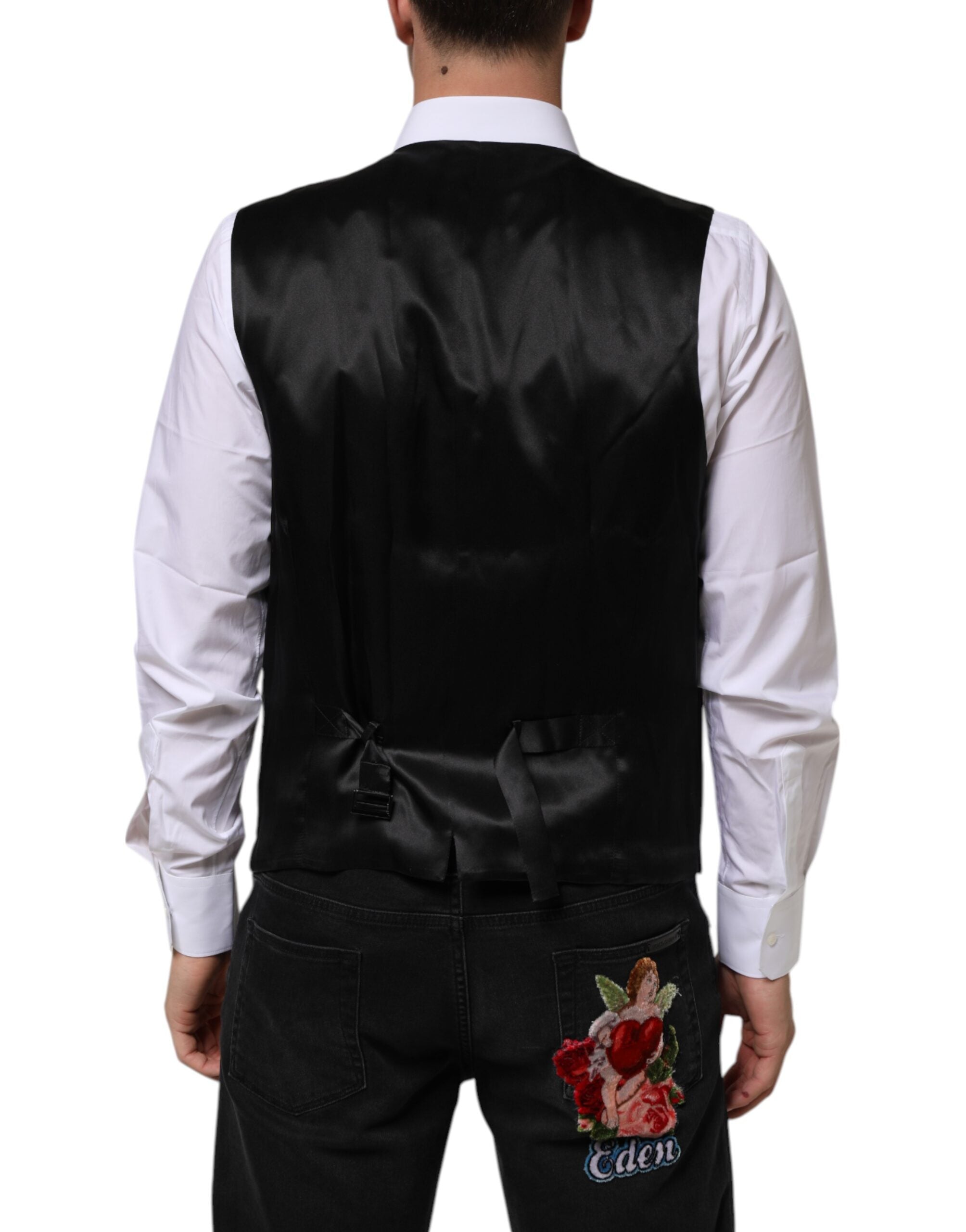 Purple Wool Dress Formal Waistcoat Vest - ventzia