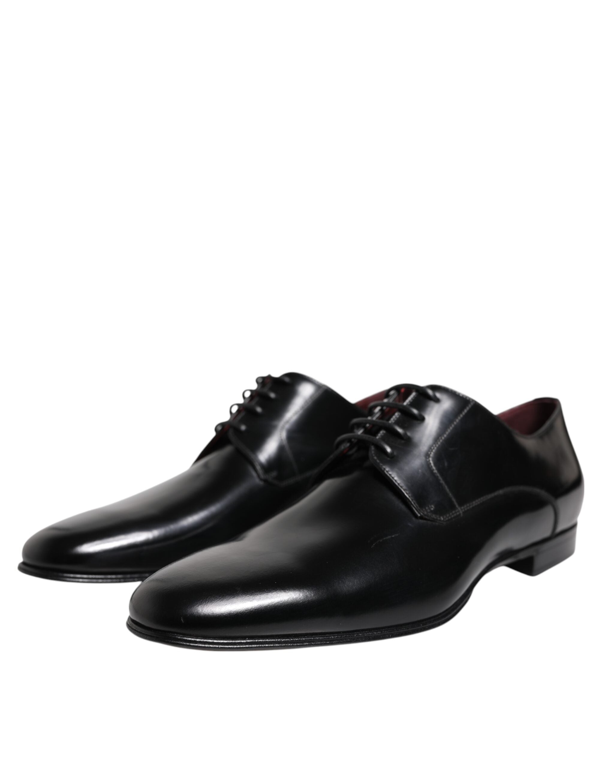 Men Dress Black Calfskin Leather Derby Shoes - ventzia