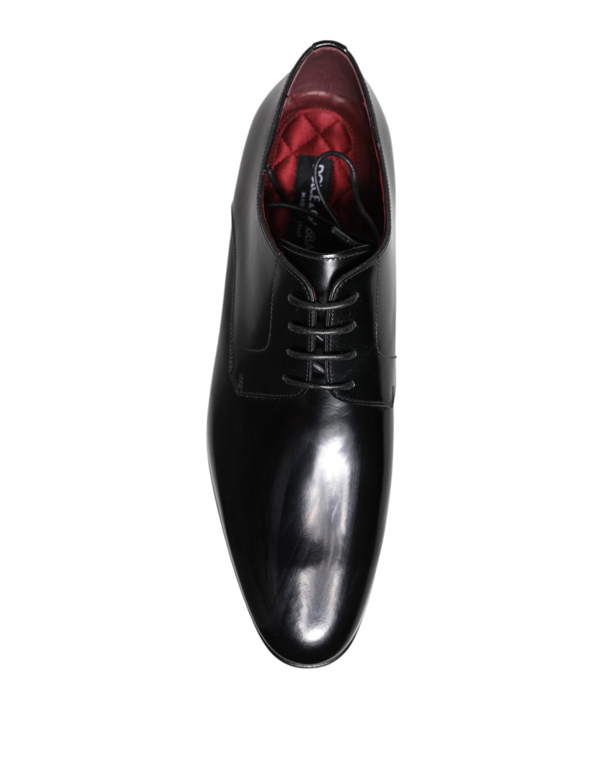 Men Dress Black Calfskin Leather Derby Shoes - ventzia