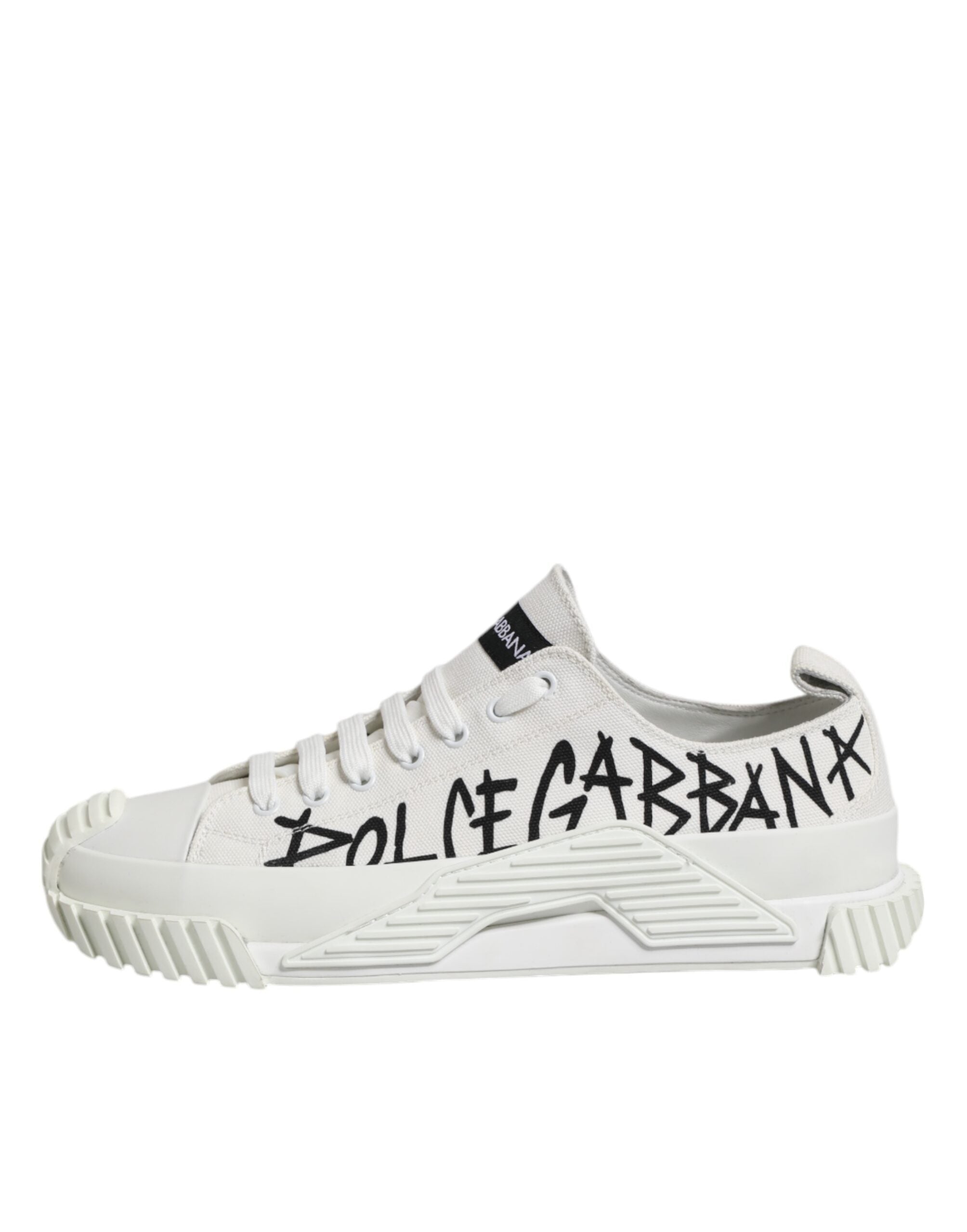 White Logo Graffiti Low Top Sneakers Shoes - ventzia