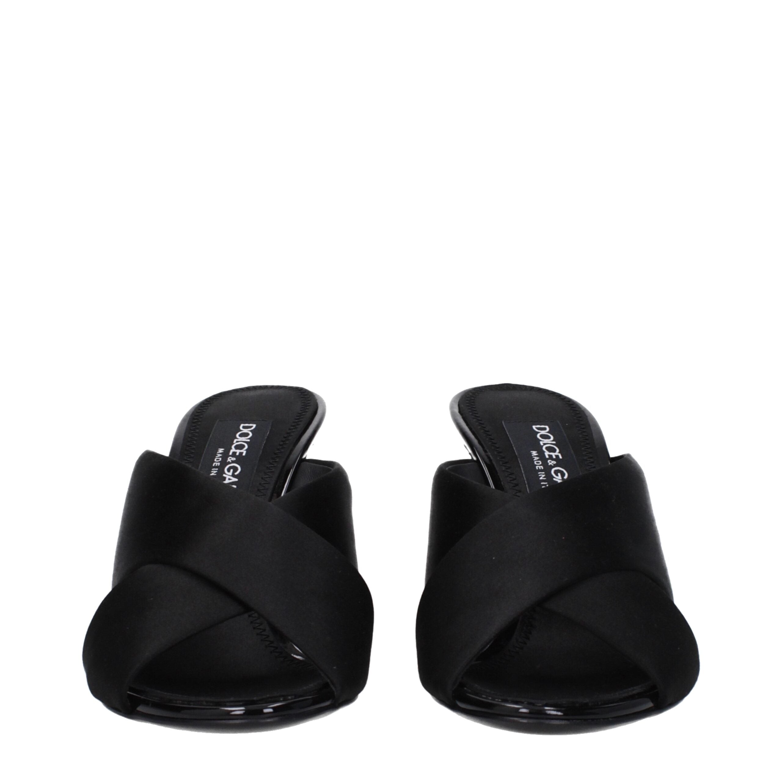 Black Satin Stiletto Heel Sandals - ventzia