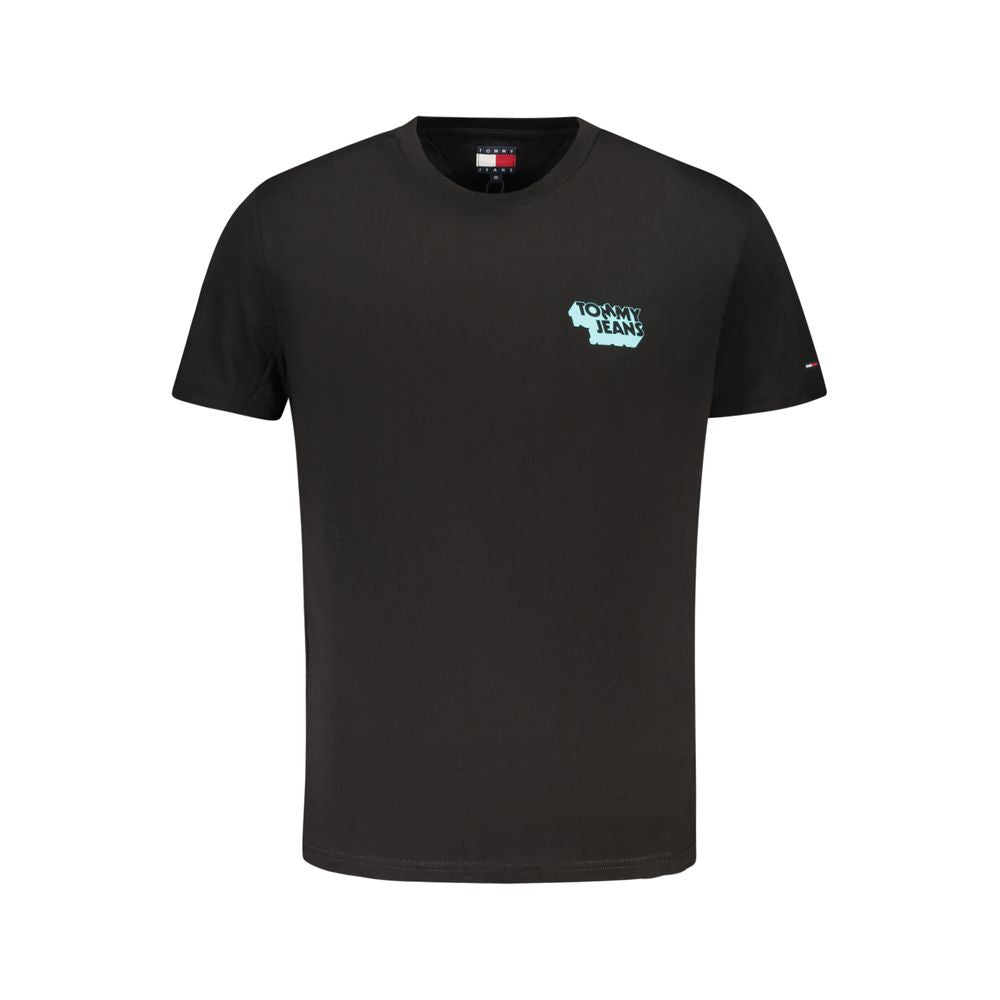 Black Cotton Men's T-Shirt - ventzia