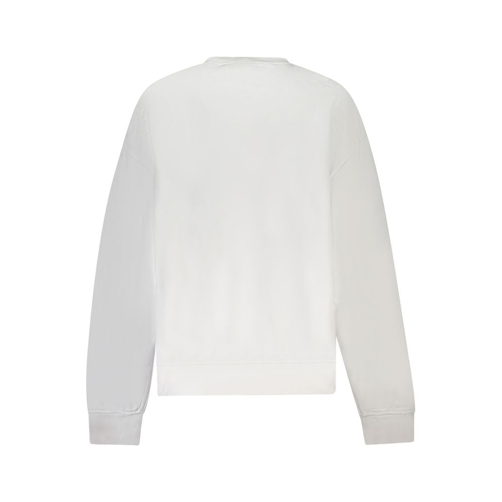 White Cotton Women Sweater - ventzia
