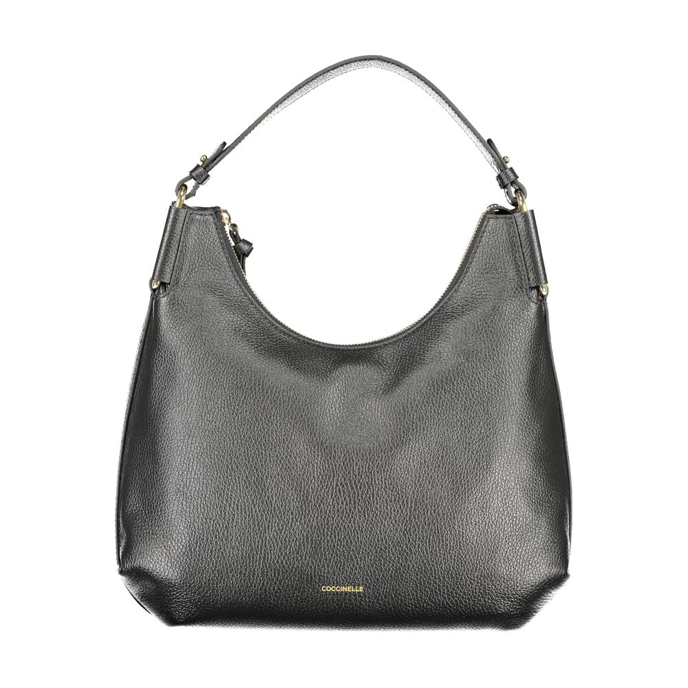 Black Leather Women Handbag - ventzia