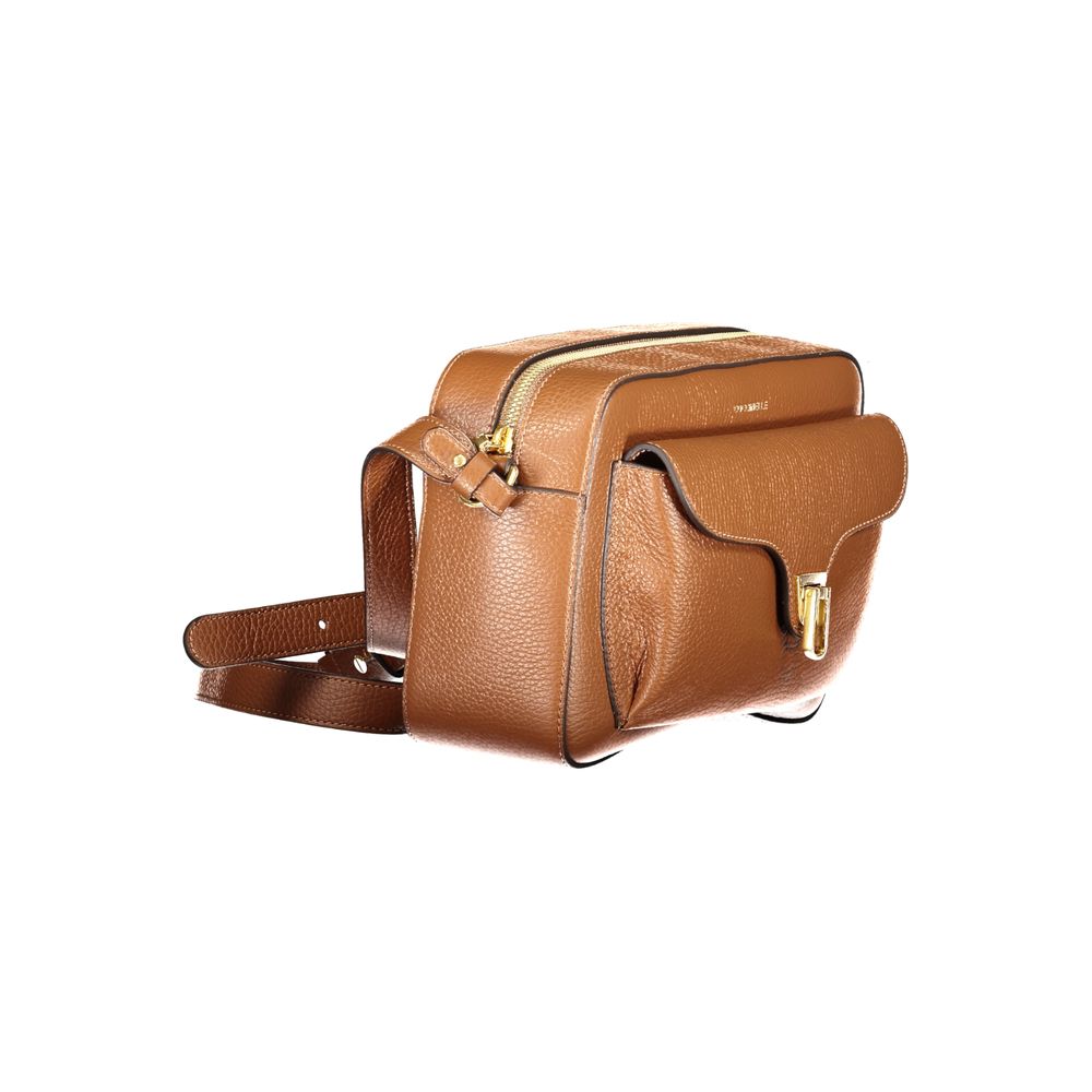 Brown Leather Women Handbag - ventzia