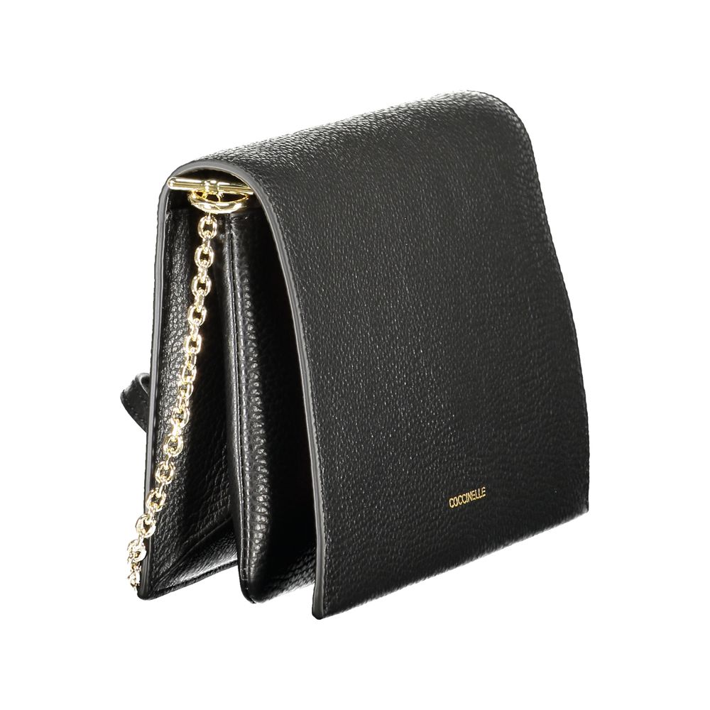 Black Leather Women Handbag - ventzia