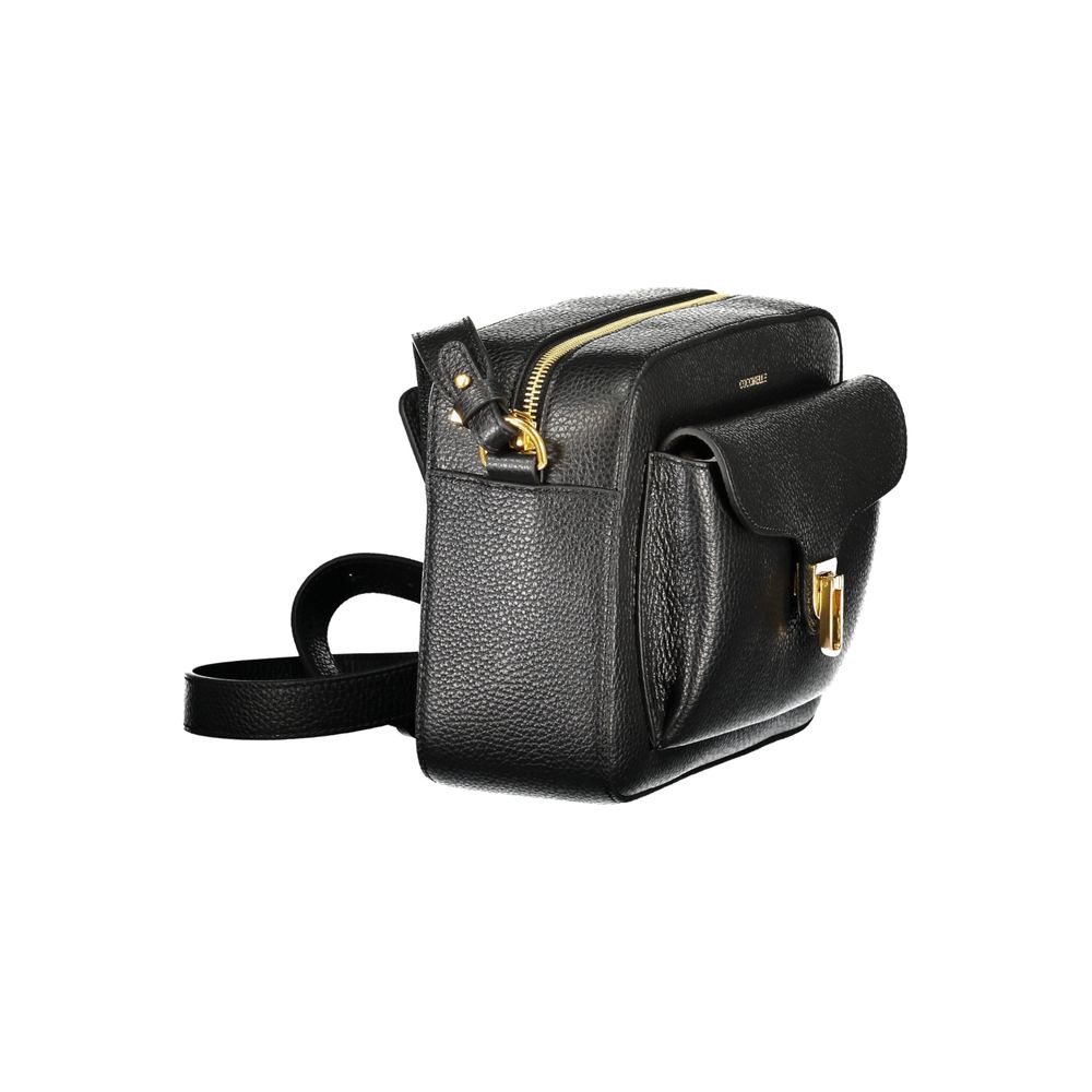 Black Leather Women Handbag - ventzia