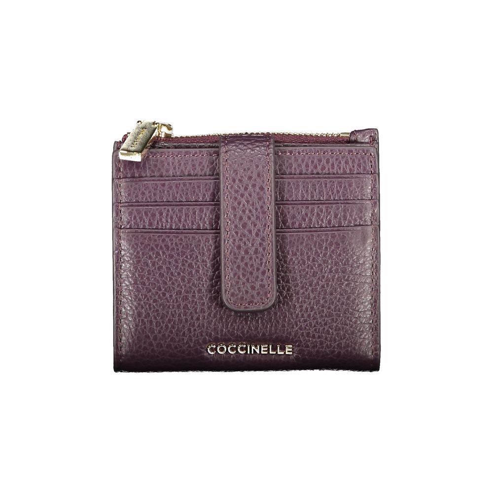 Purple Leather Women Wallet - ventzia