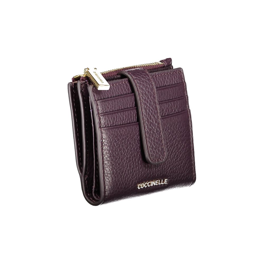 Purple Leather Women Wallet - ventzia