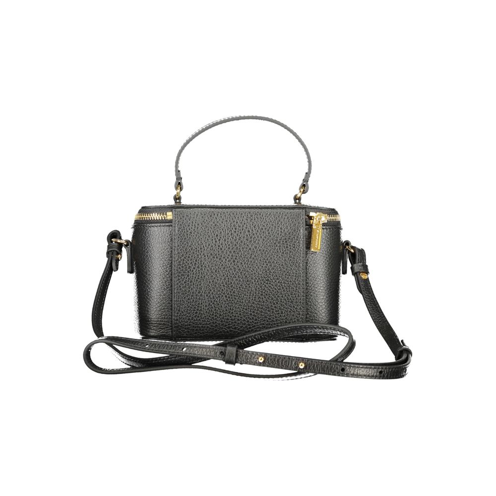 Black Leather Women Handbag - ventzia