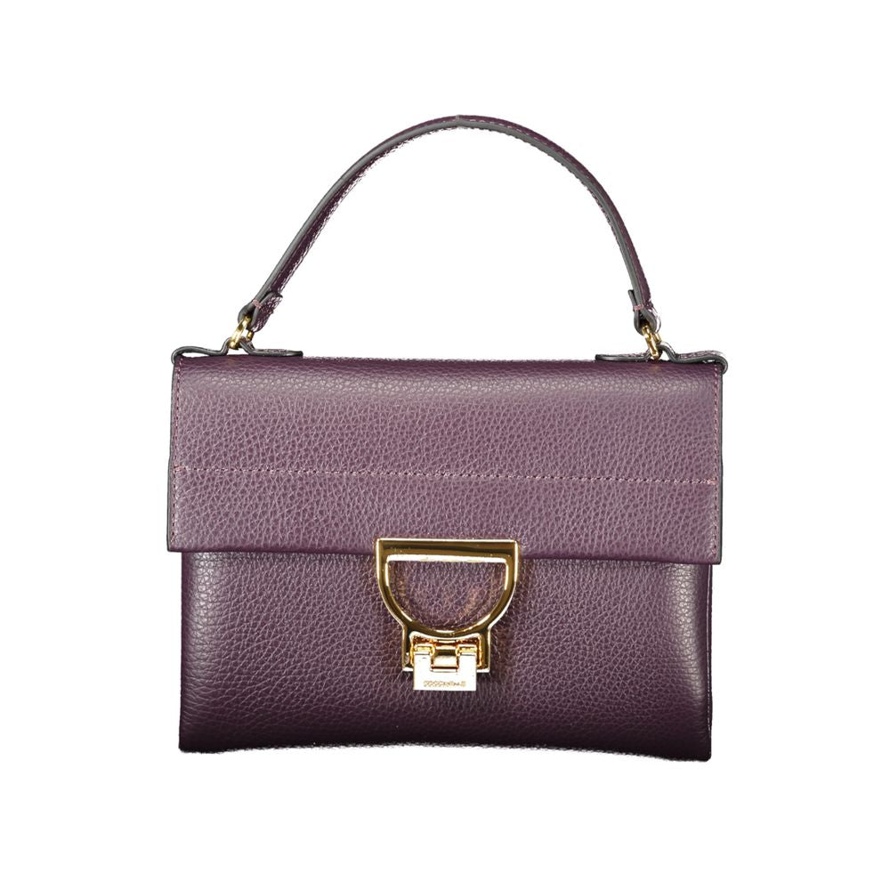 Purple Leather Women Handbag - ventzia