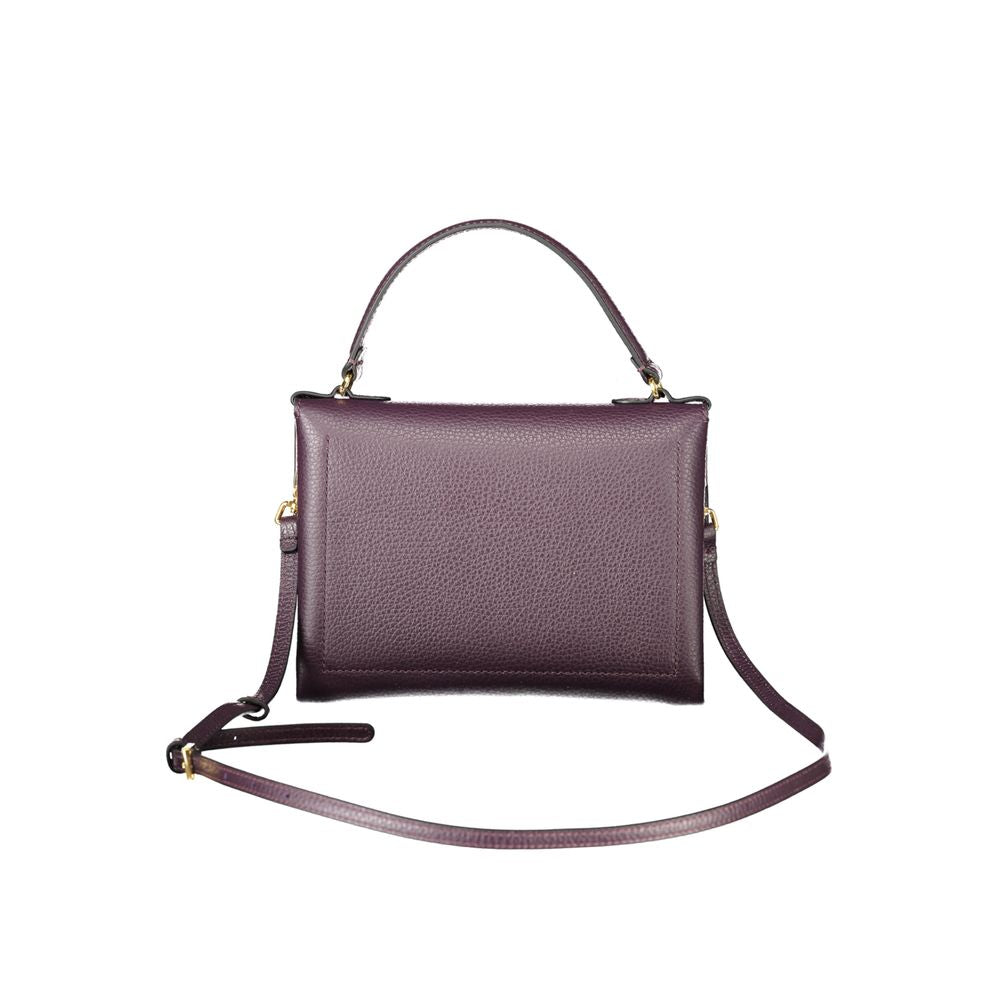 Purple Leather Women Handbag - ventzia