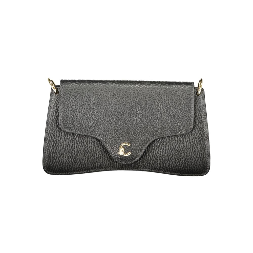 Black Leather Women Handbag - ventzia