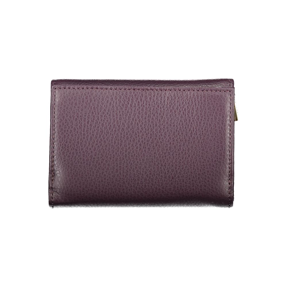 Purple Leather Women Wallet - ventzia