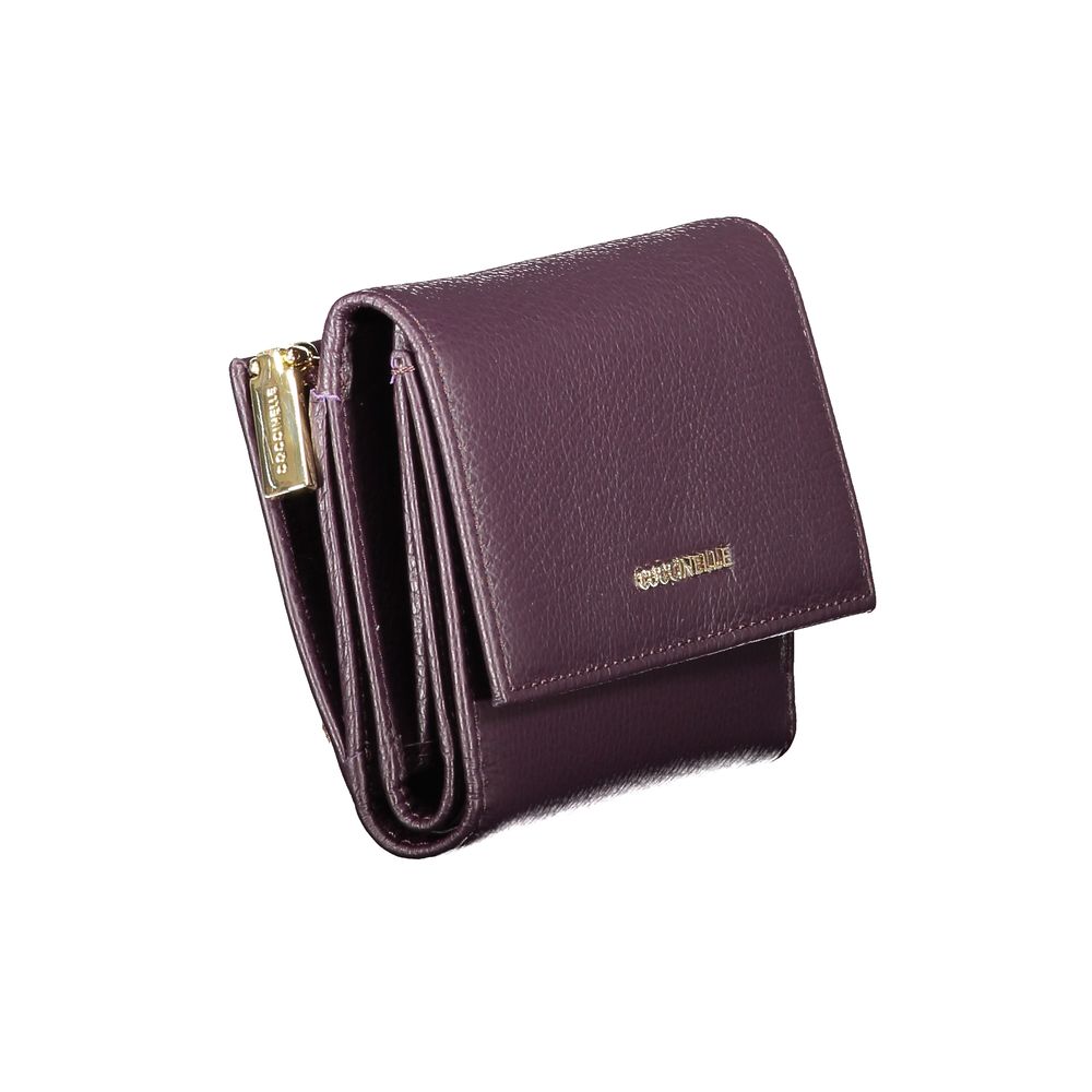 Purple Leather Women Wallet - ventzia