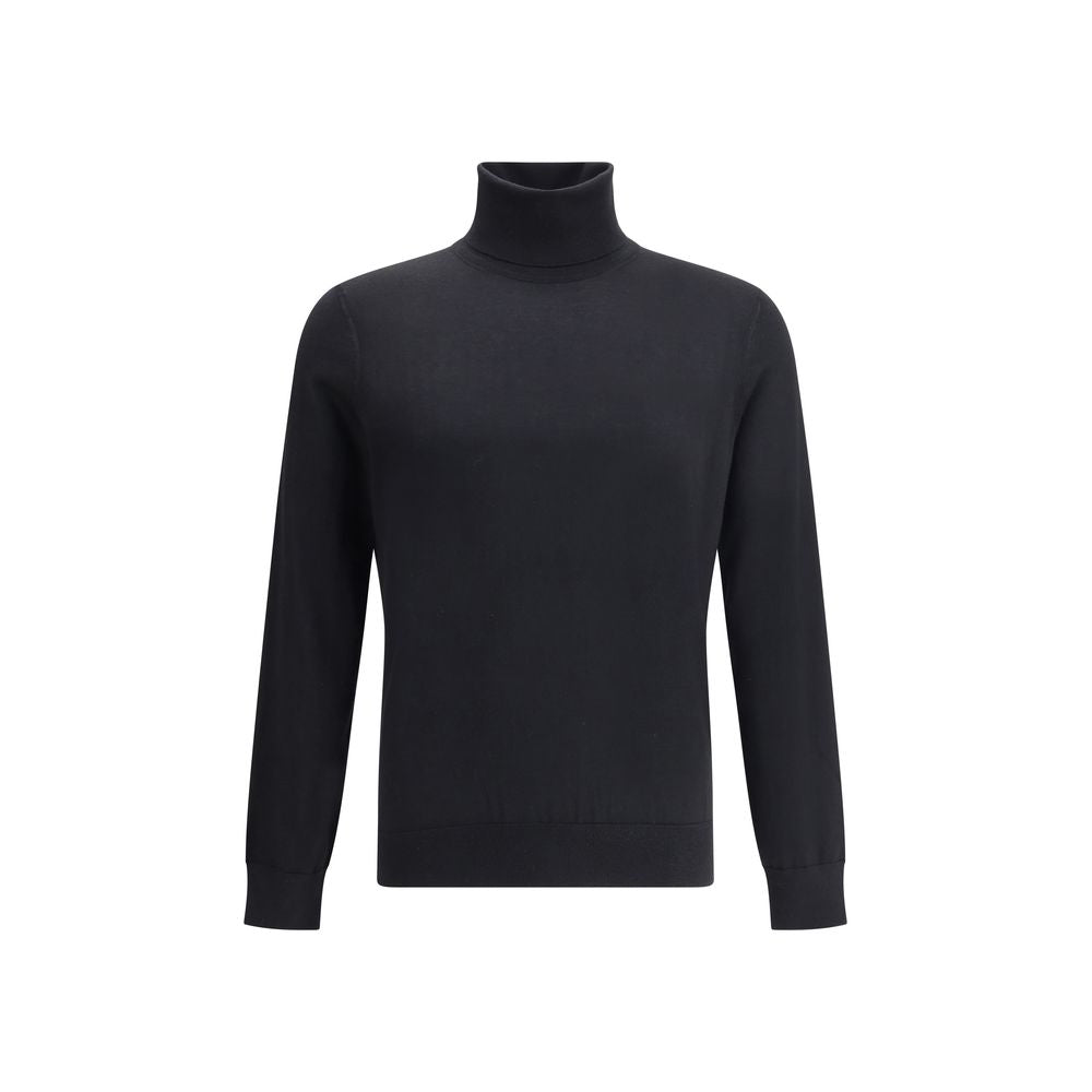 Black Cashmere Turtleneck - ventzia