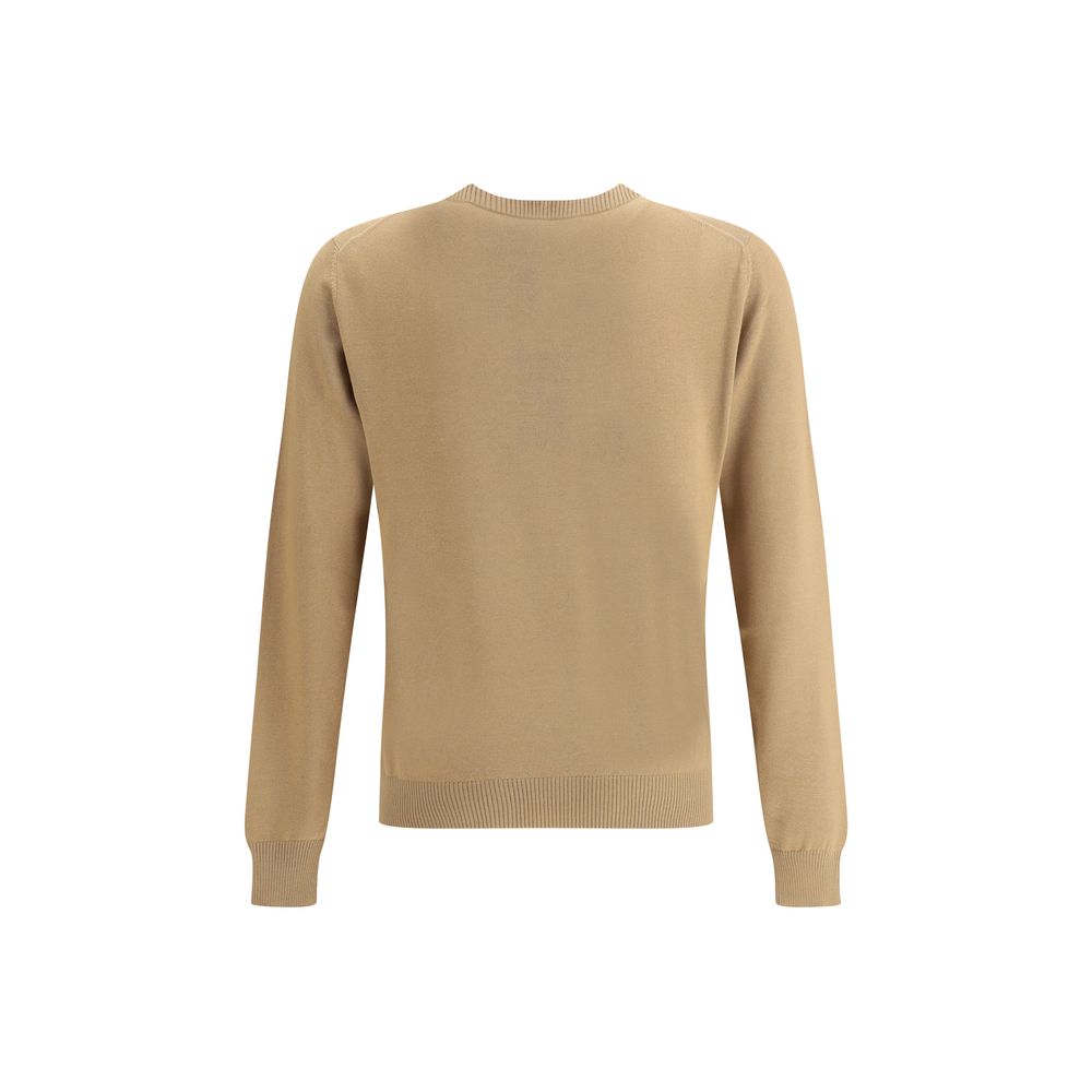 Beige Fleece Wool Sweatshirt - ventzia