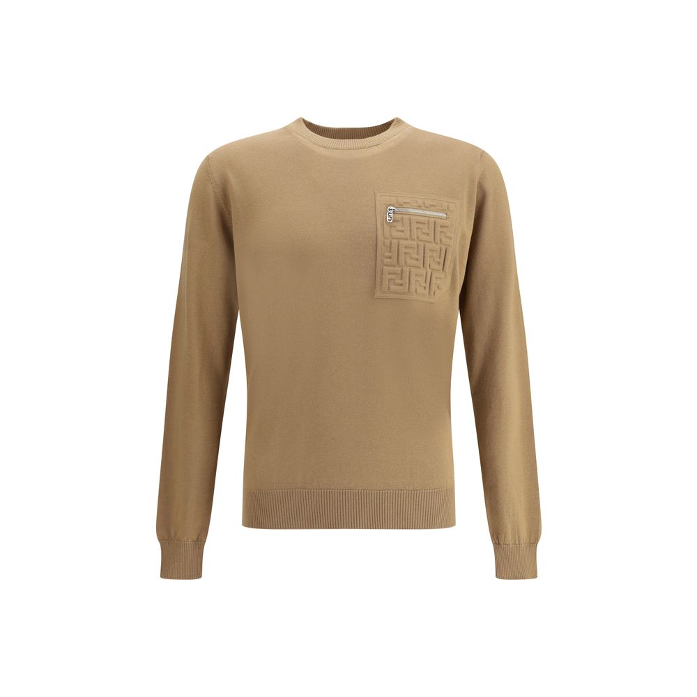 Beige Fleece Wool Sweatshirt - ventzia