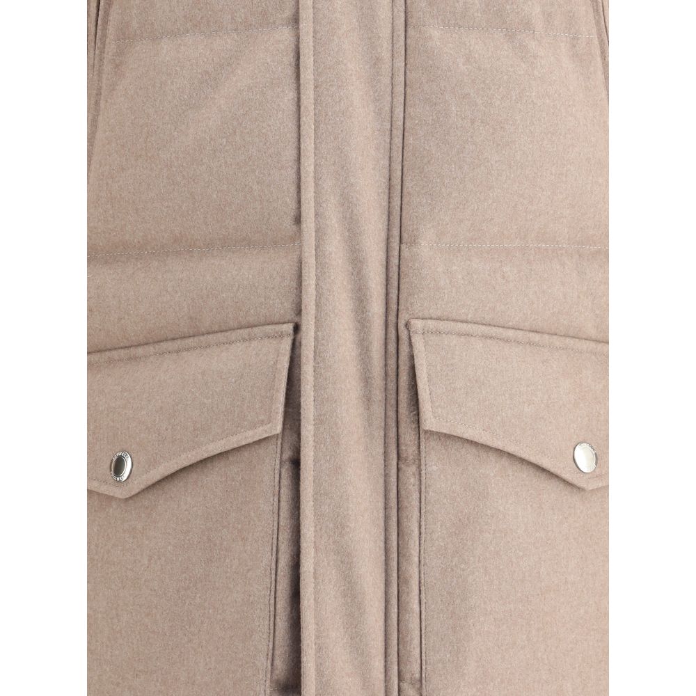Beige Cashmere Coat - ventzia