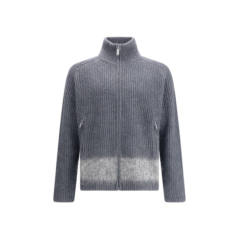 Gray Wool Cardigan - ventzia