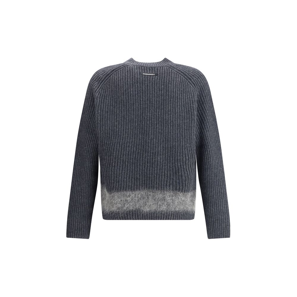 Gray Wool Sweatshirt - ventzia