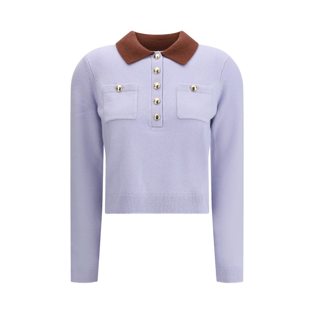 Light Blue Wool Sweatshirt - ventzia