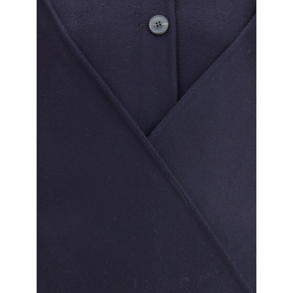 Blue Wool Coat - ventzia