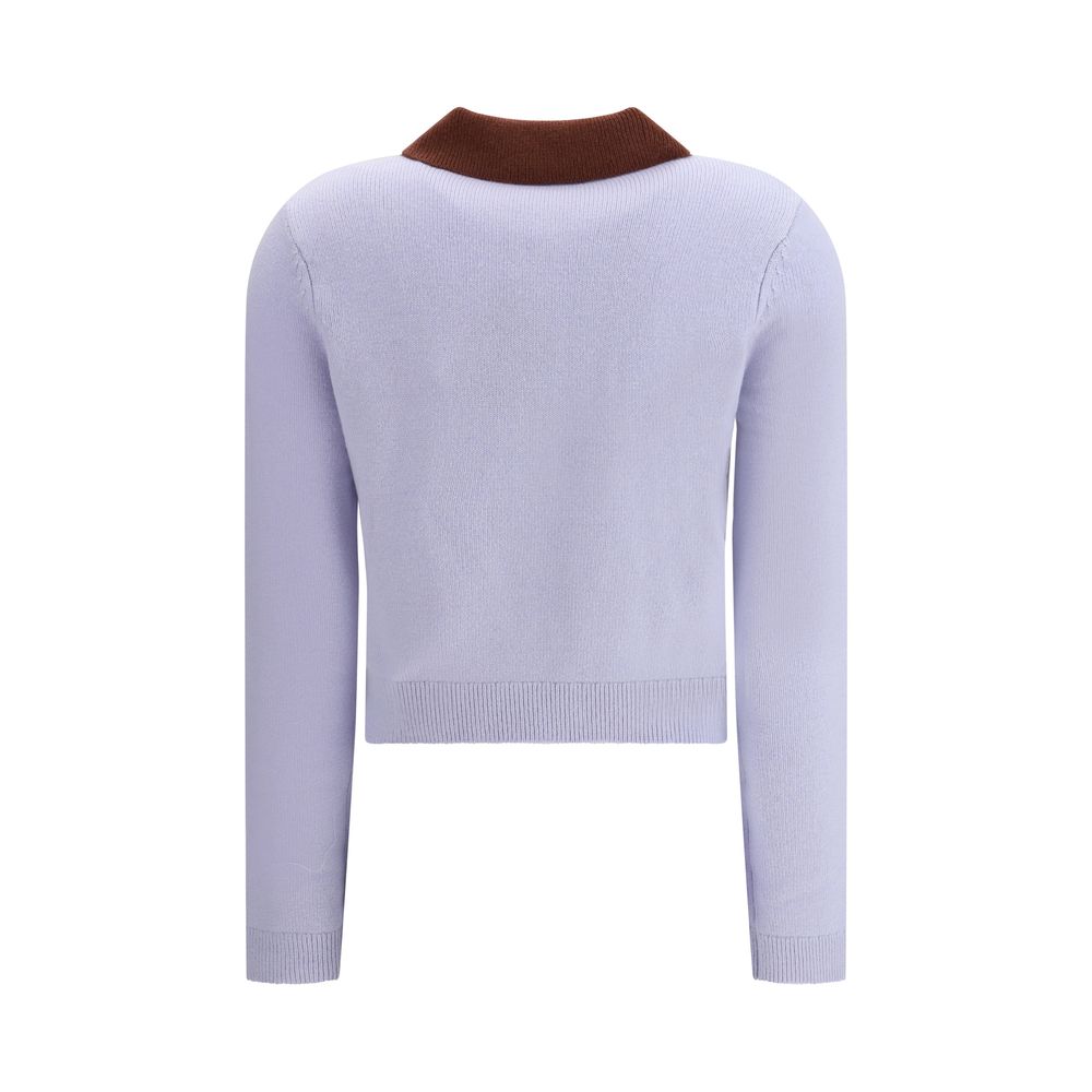 Light Blue Wool Sweatshirt - ventzia