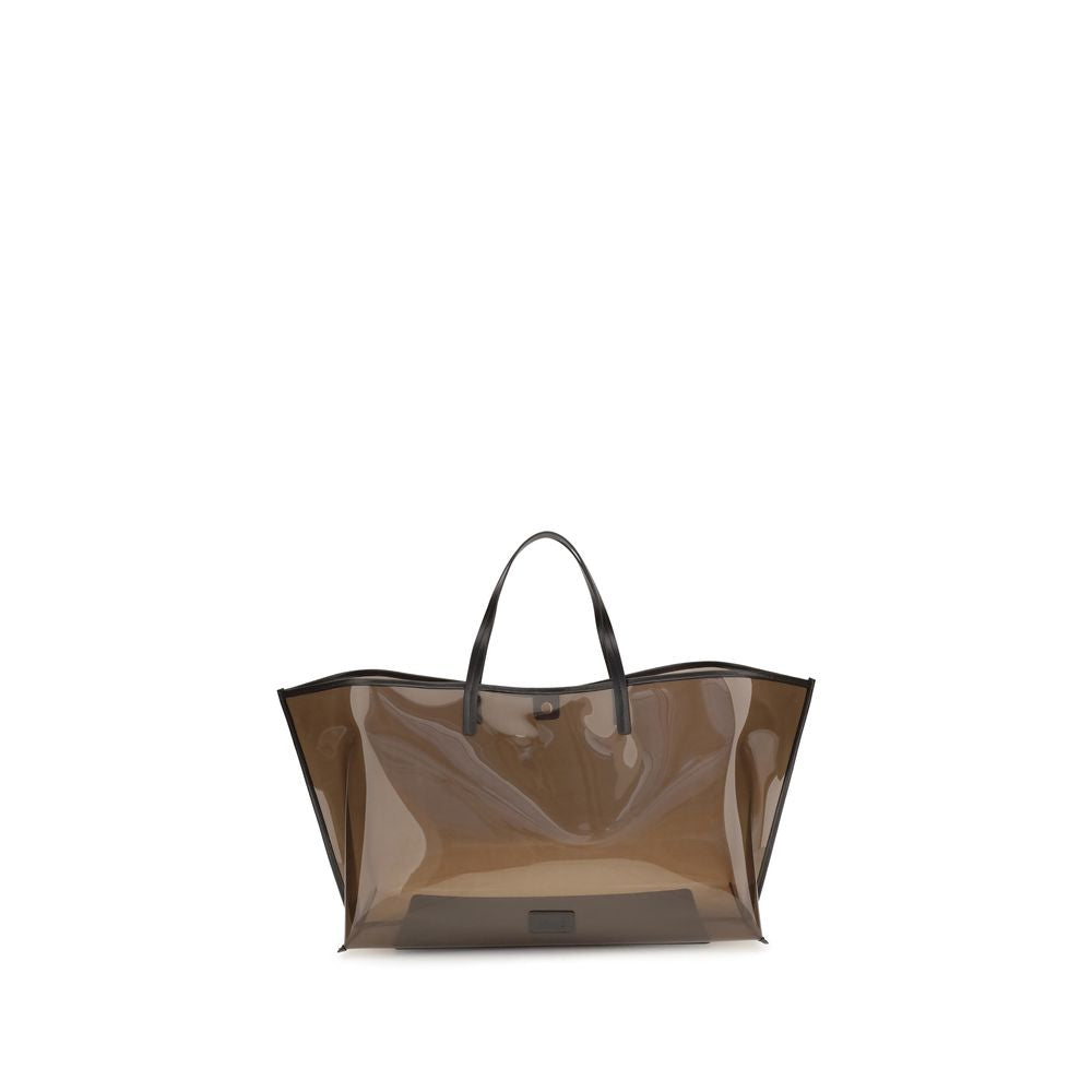 Brown Pvc Handbag - ventzia