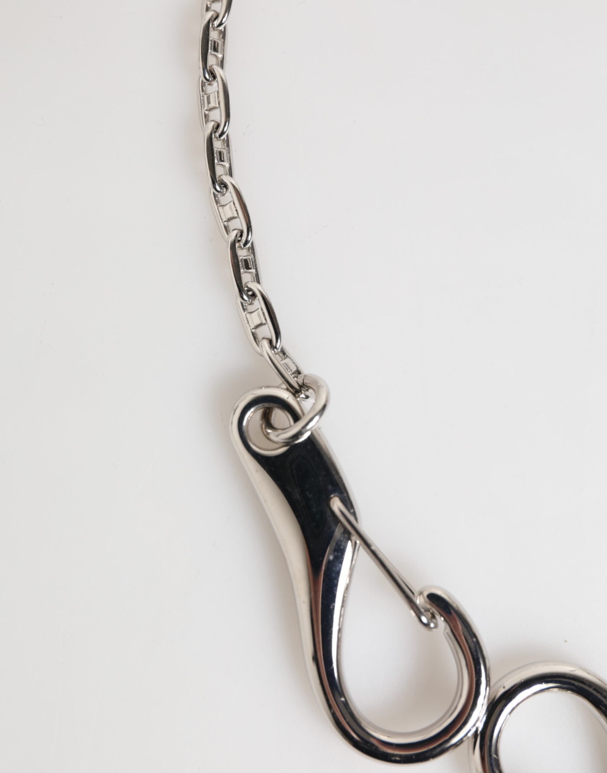 Silver DG Logo Key Holder Keychain Bag Charm Keyring - ventzia