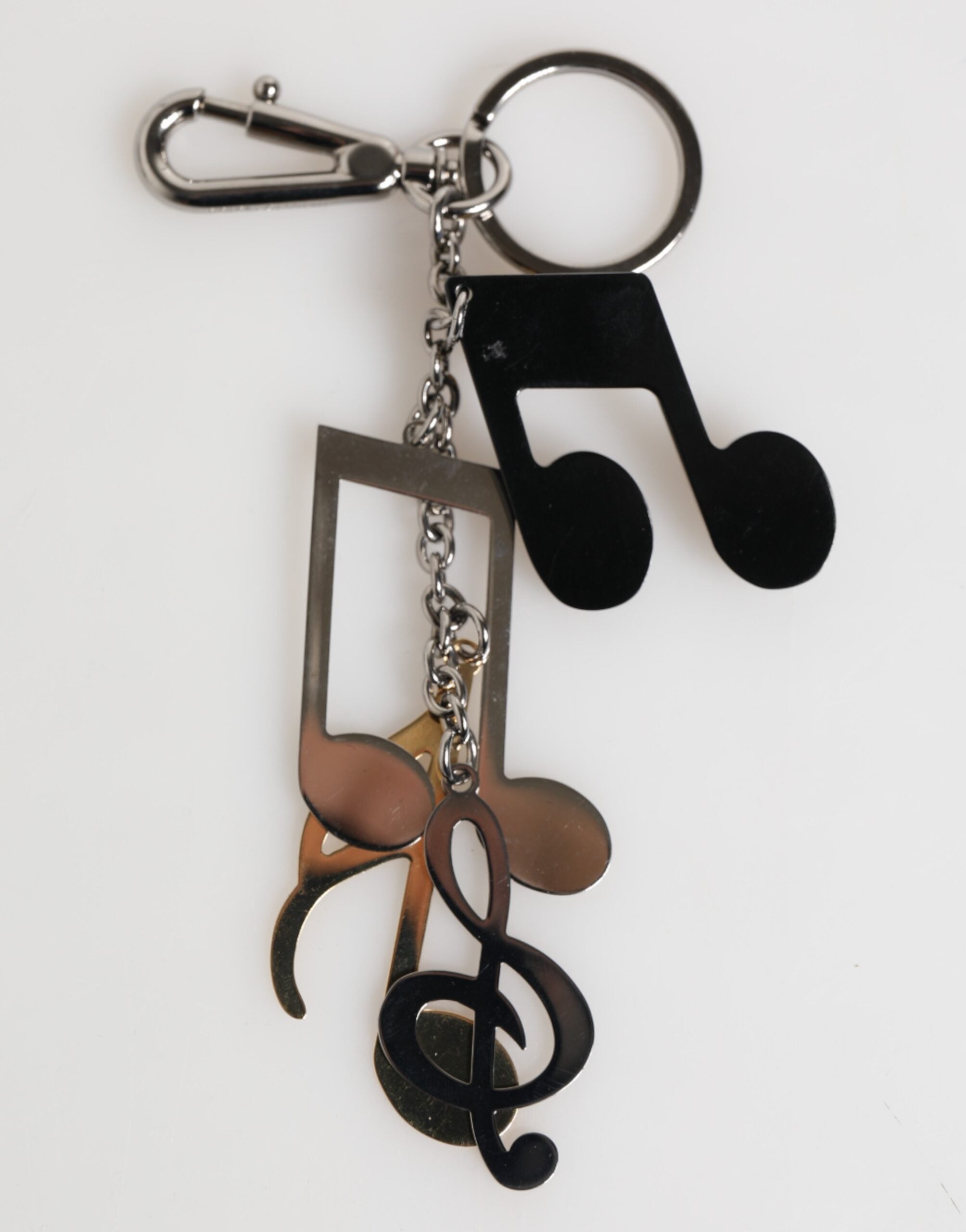 Silver Musical Note Key Holder Keychain Bag Charm Keyring - ventzia