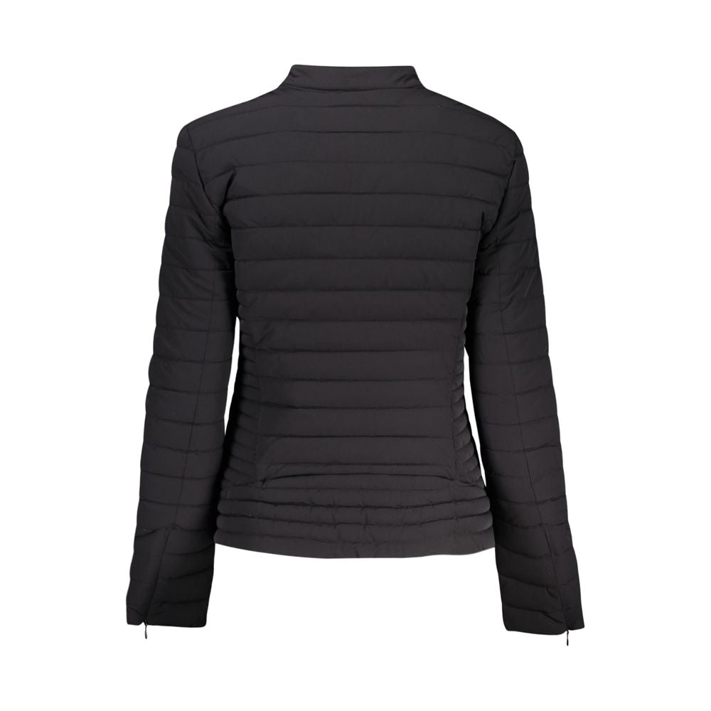 Black Polyurethane Women's Jacket - ventzia