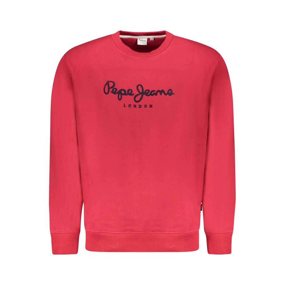 Red Cotton Men Sweater - ventzia